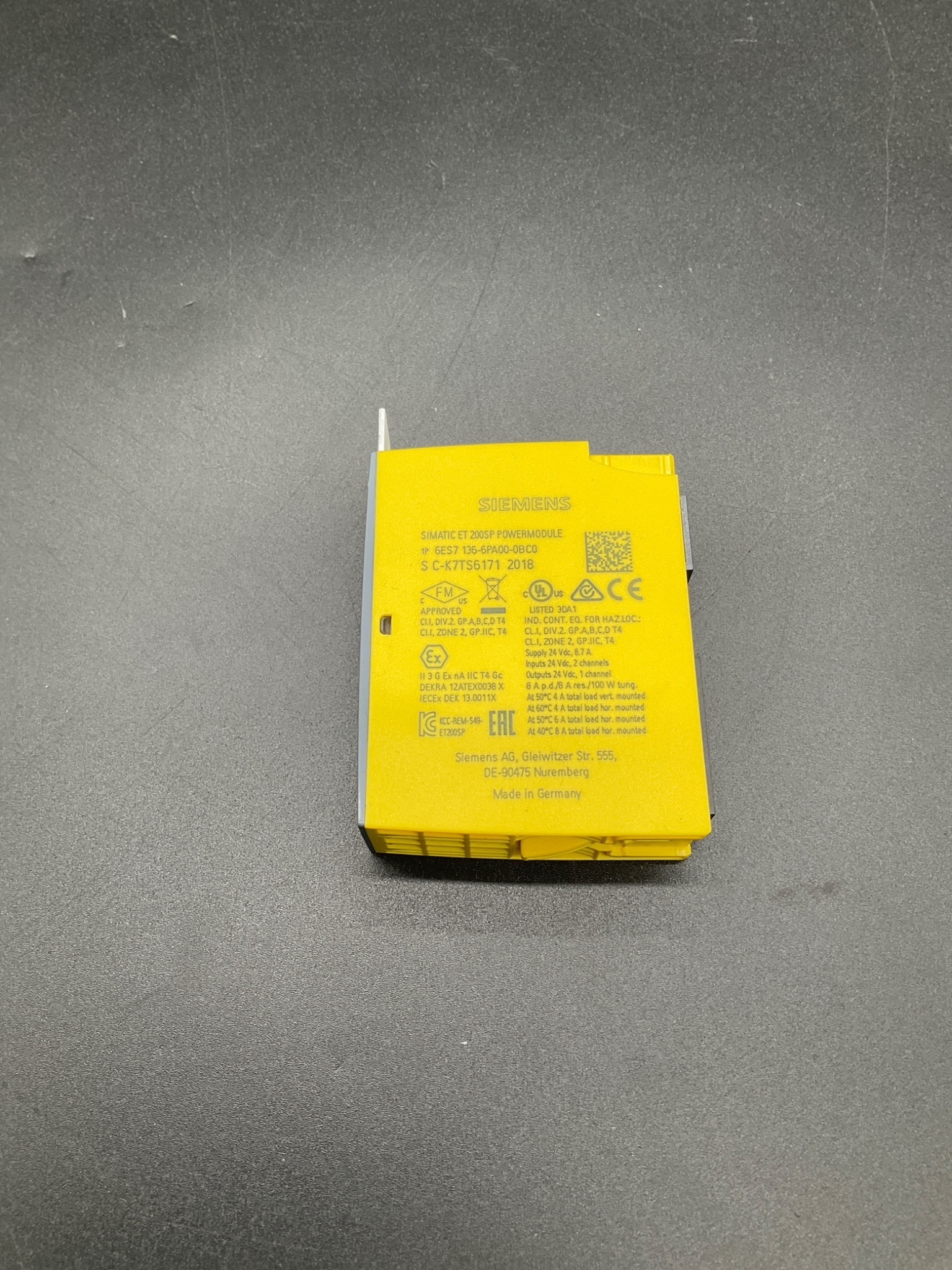 Siemens 6ES7136-6PA00-0BC0 SIMATIC ET 200SP Safety Output Module USED 0
