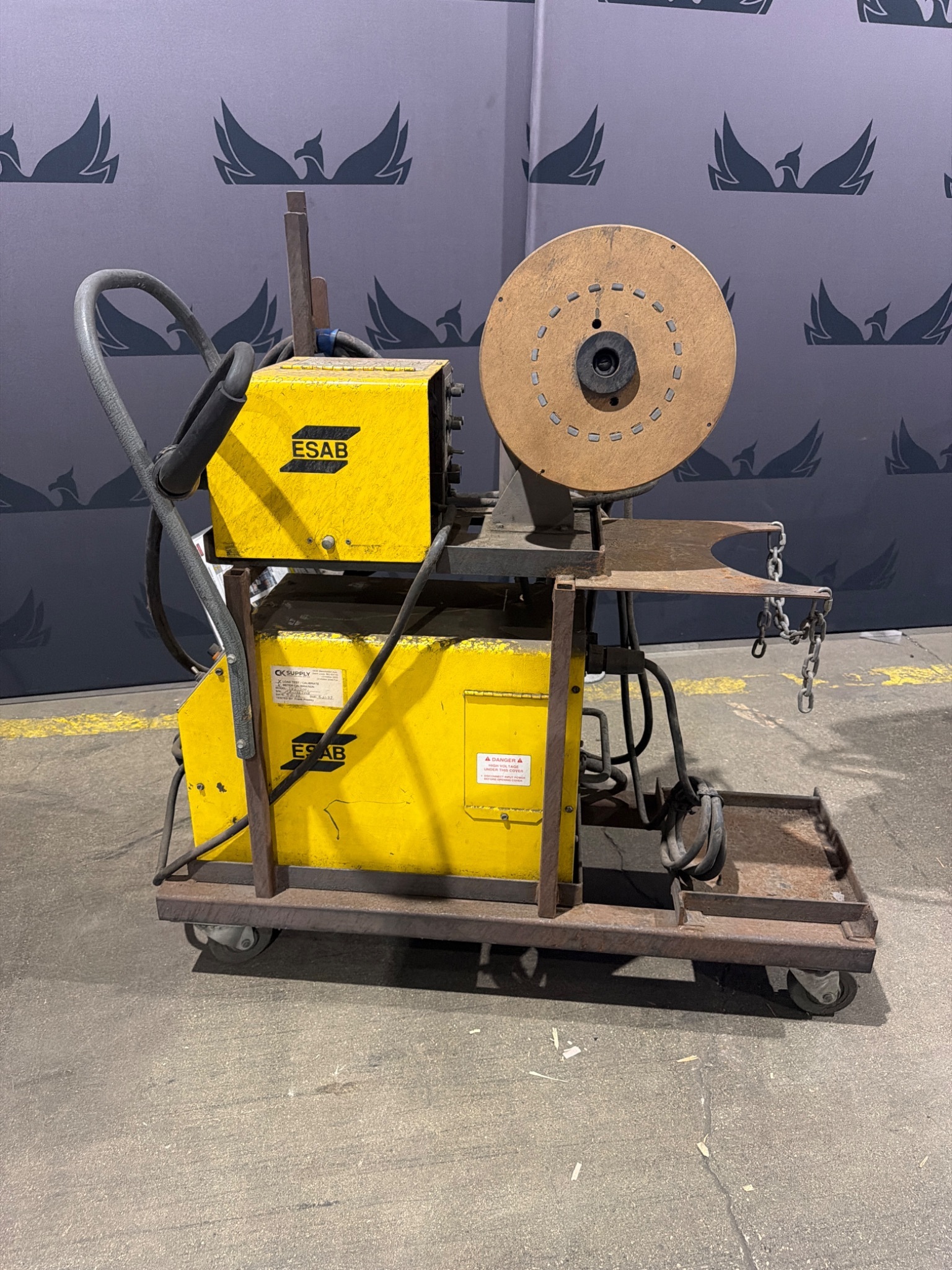 ESAB SVI 300i CVCC Welding Power Source with Mig 4HD Wire Feeder USED 0