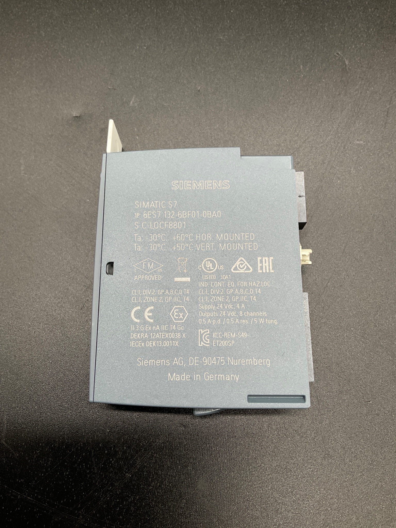 Siemens 6ES7132-6BF01-0BA0 SIMATIC ET 200SP Digital Output Module USED 3