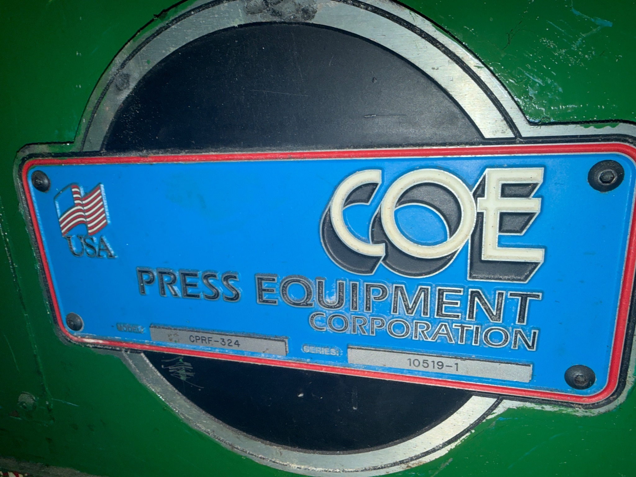 COE CPRF-324 Press Feed System with Denison Multipress and Air Feeds SB-34 USED 11