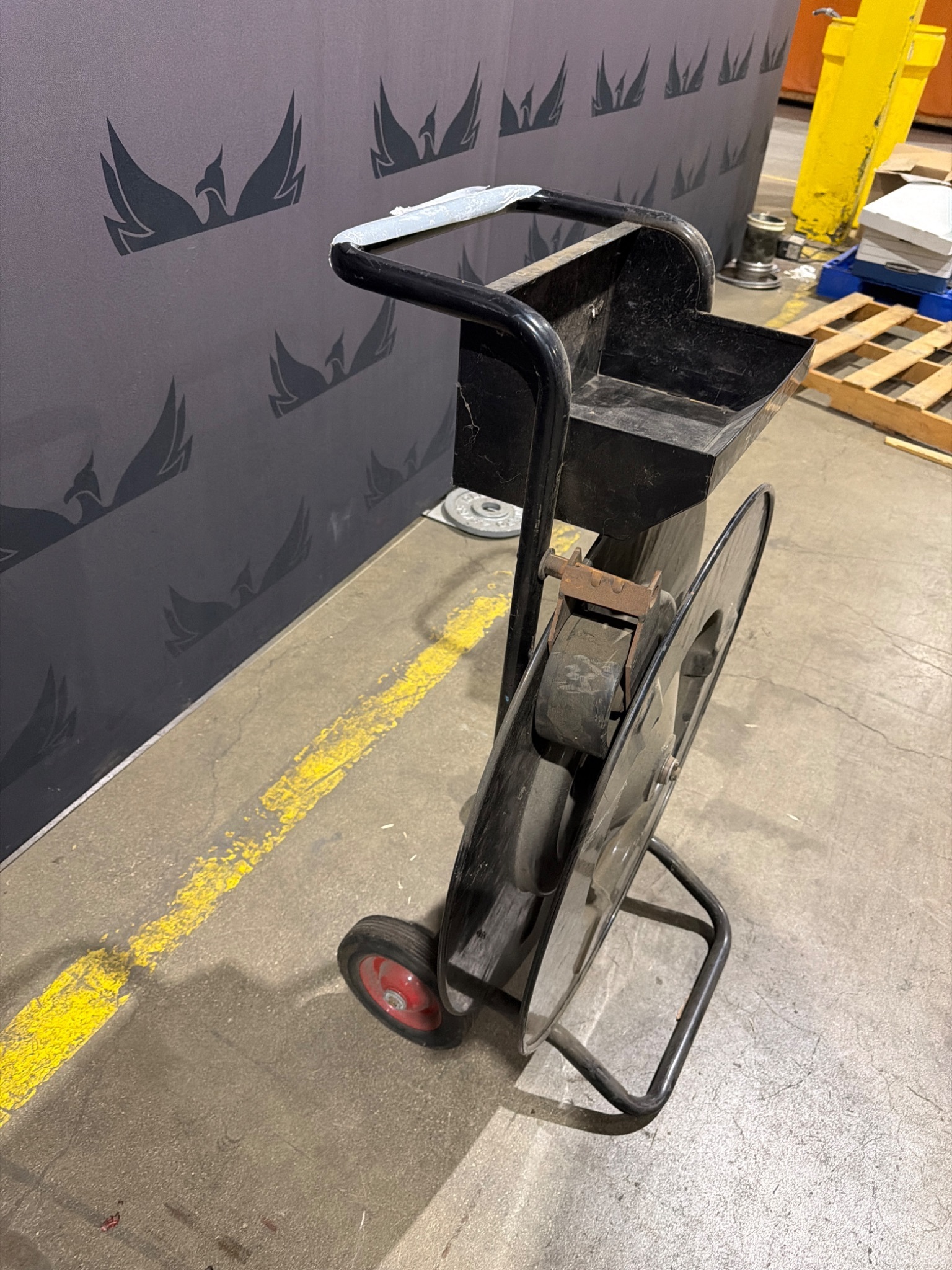 Signode DF-10-RW Strapping Dispenser Cart USED 1