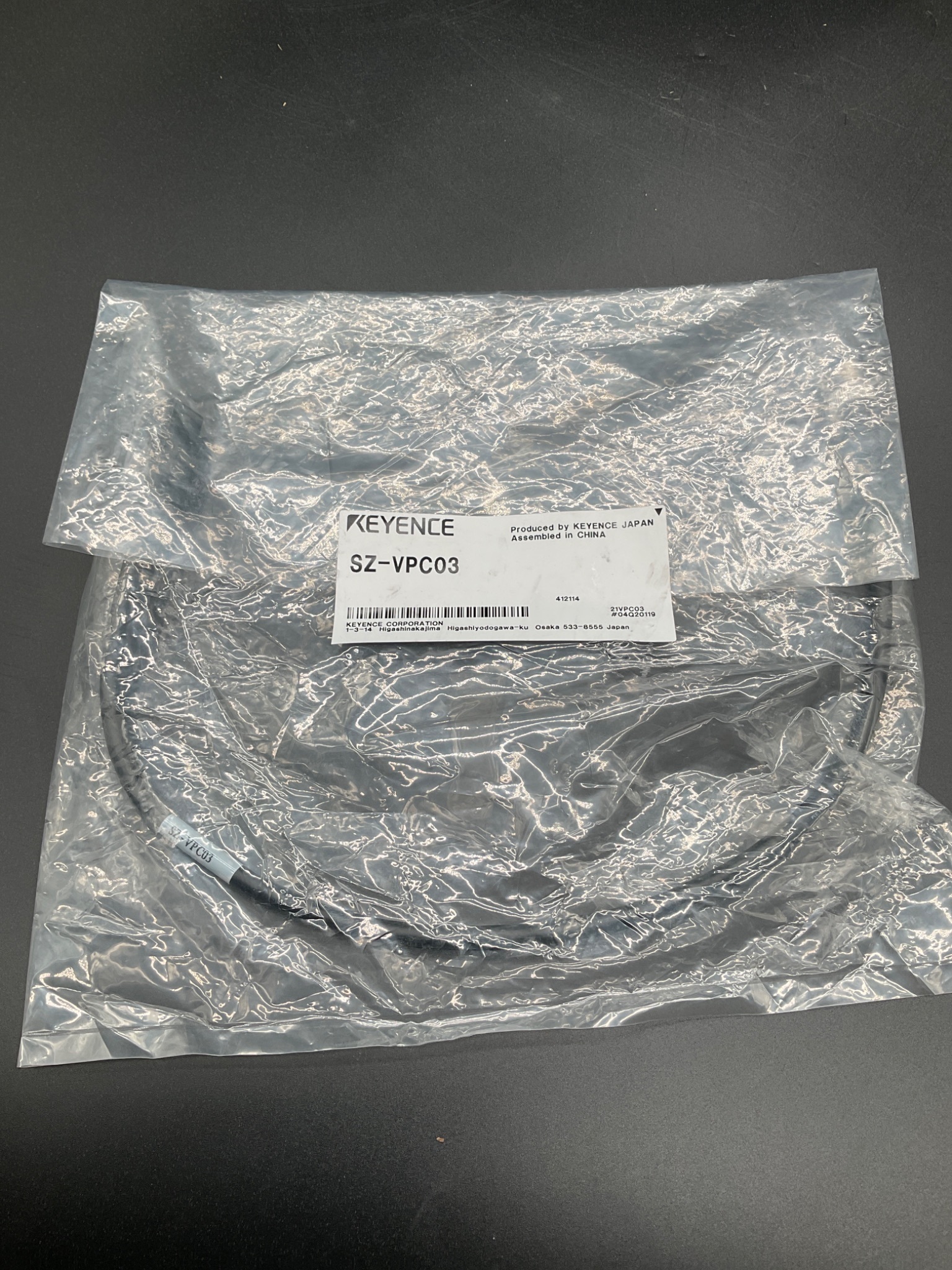 KEYENCE SZ‑VPC03 Connection Cable NEW 0