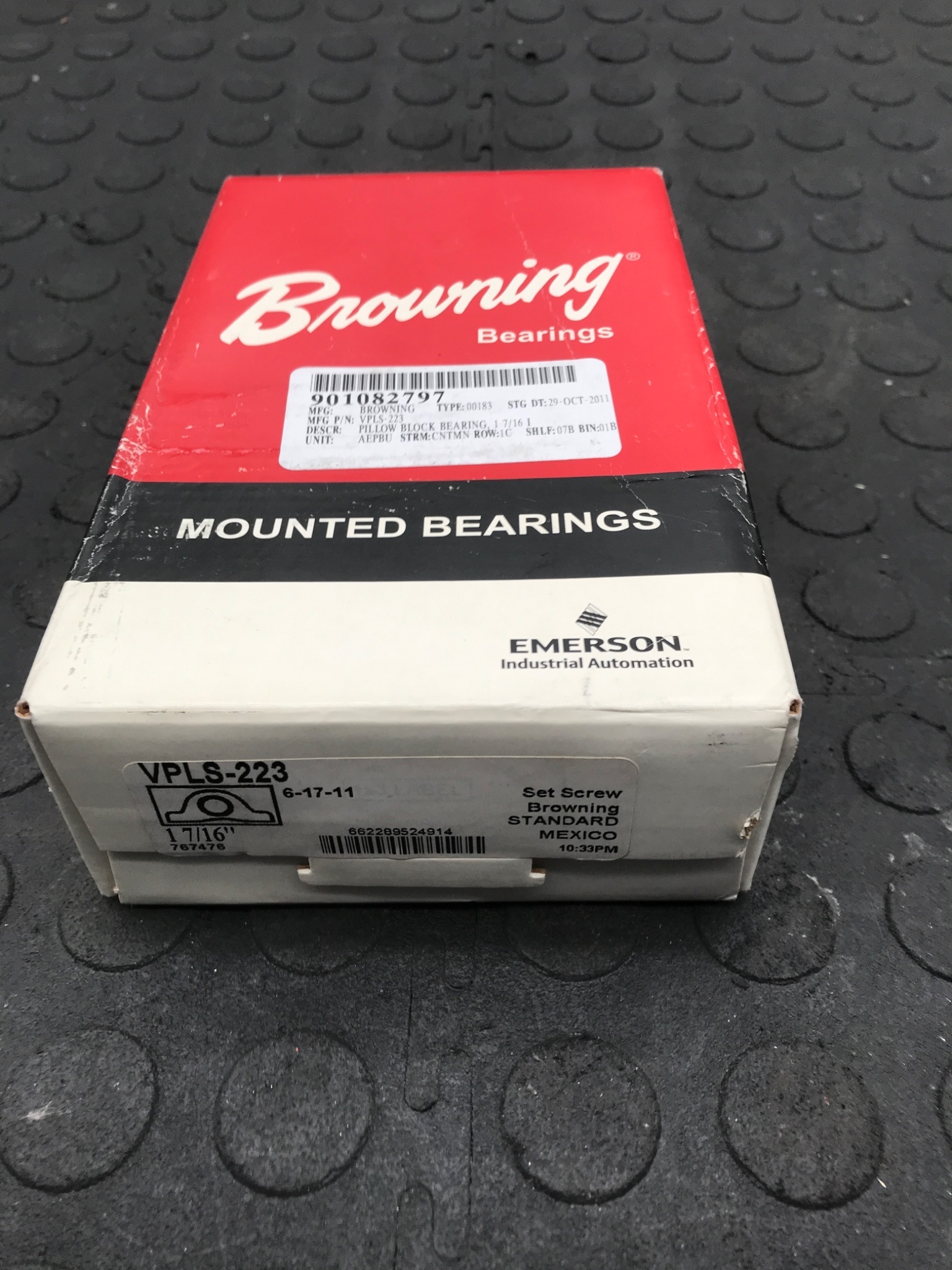 BROWNING VPLS‑223 Pillow Block Bearing NEW 1