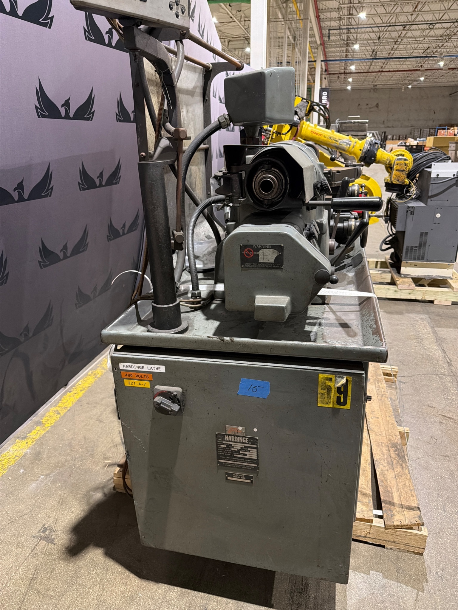 HARDINGE HLV‑H Super Precision Lathe 11" x 18" USED 3