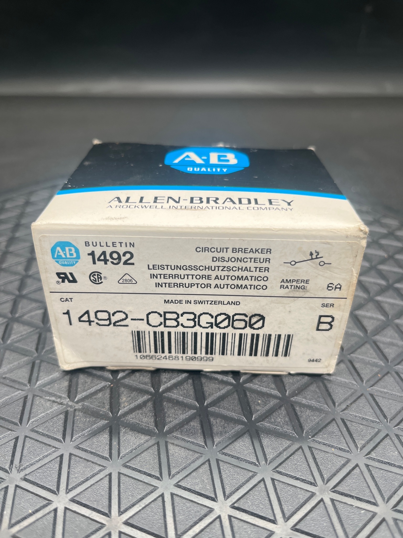 ALLEN‑BRADLEY 1492‑CB3G060 Series B Circuit Breaker NEW 1