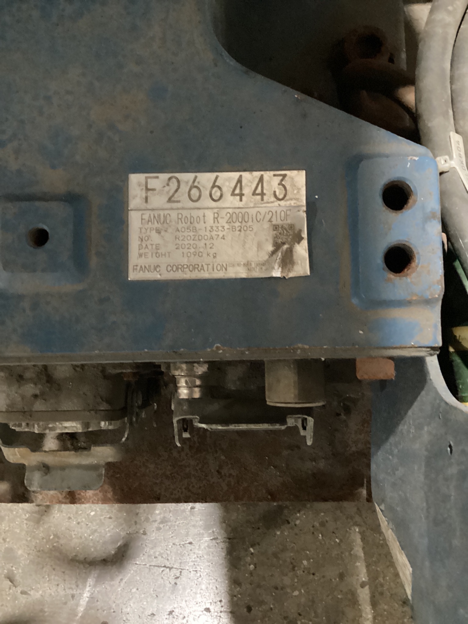 FANUC R-2000iC/210F w/ R30iB PLUS Controls & WTC Weld Controller USED 14