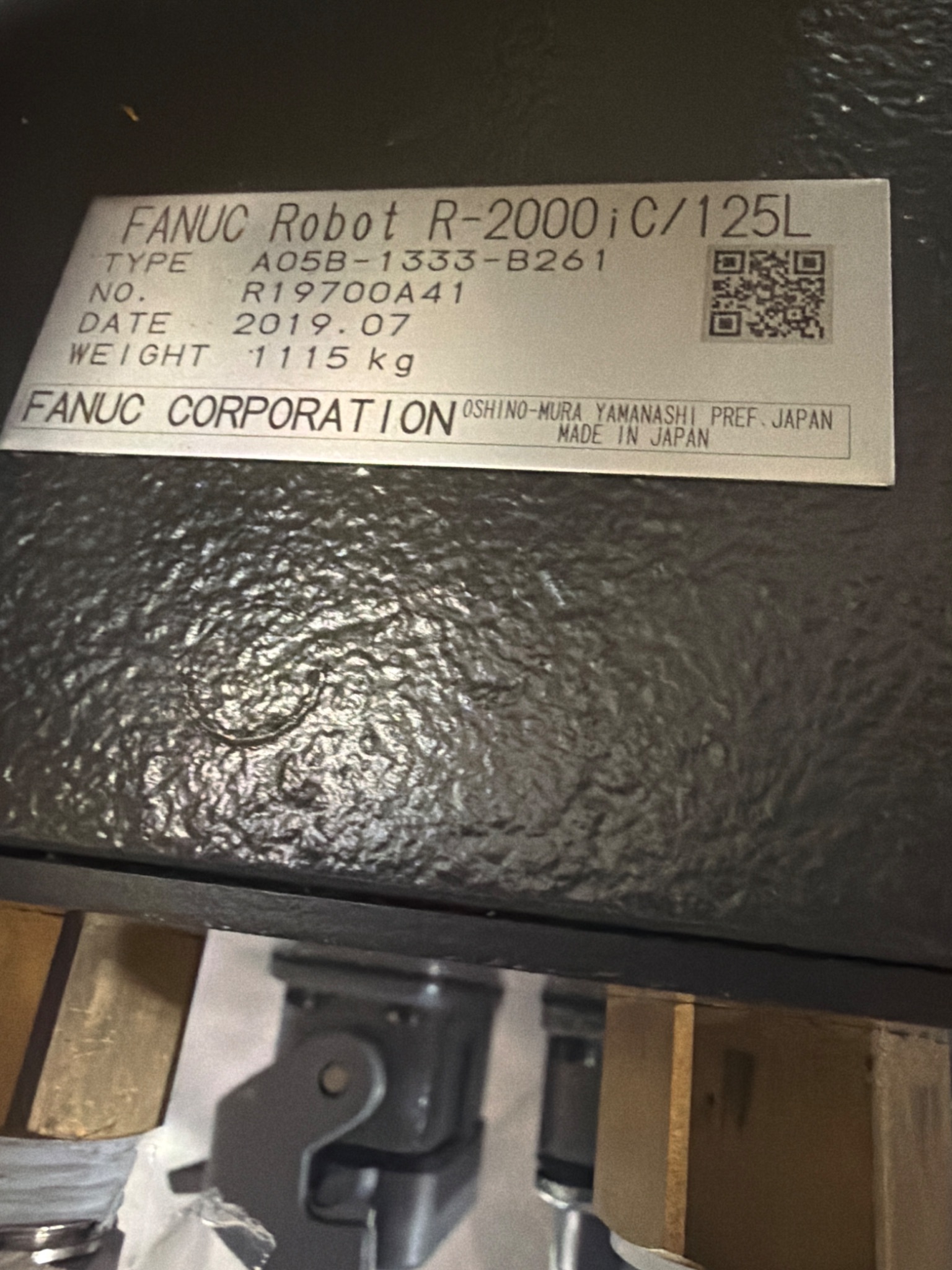 FANUC R‑2000iC/125L Robot Complete with R‑30iB Plus Controller USED 9