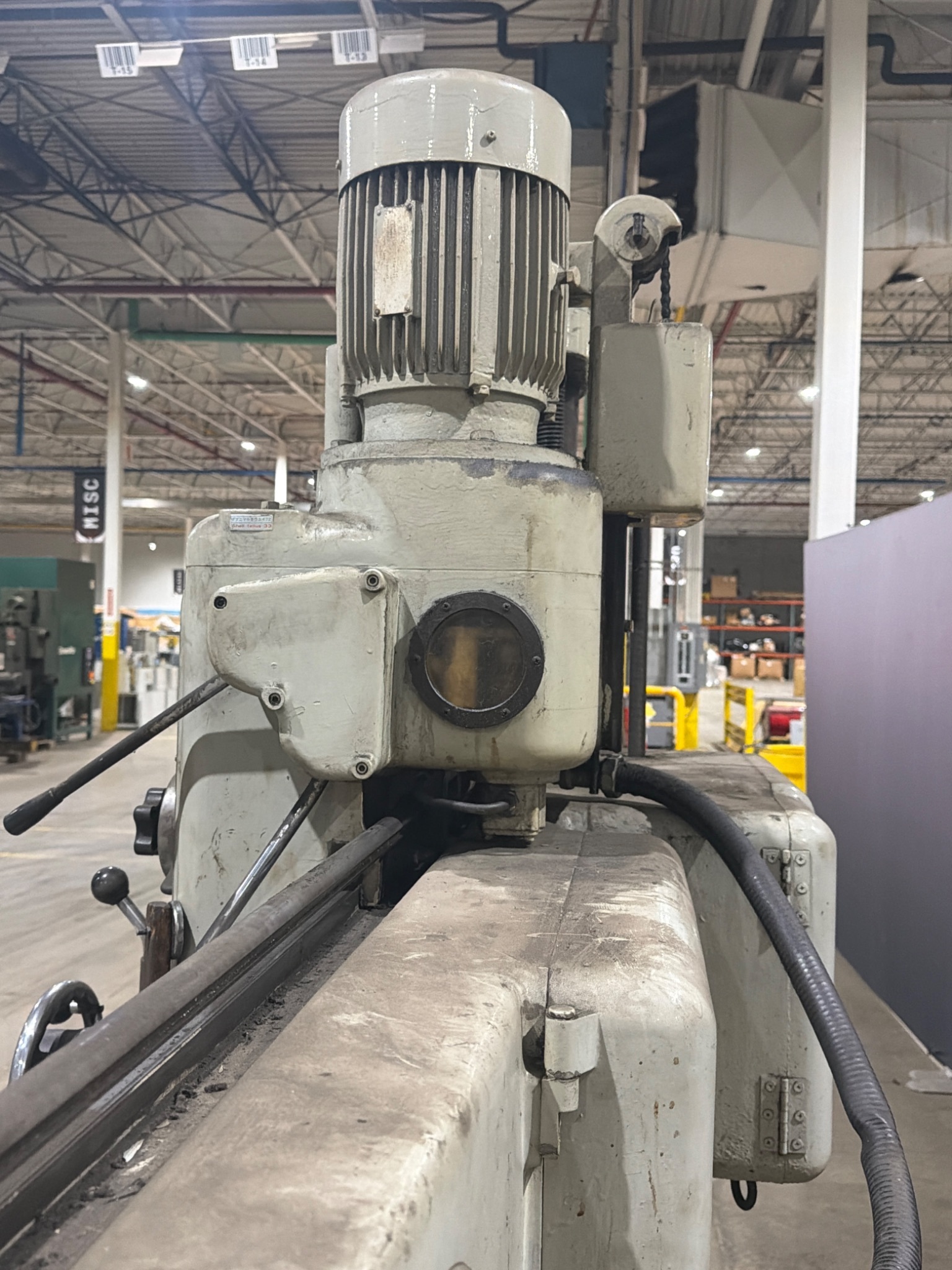 4′ × 13″ OOYA RE‑1225H Radial Arm Drill with Box Table USED 5