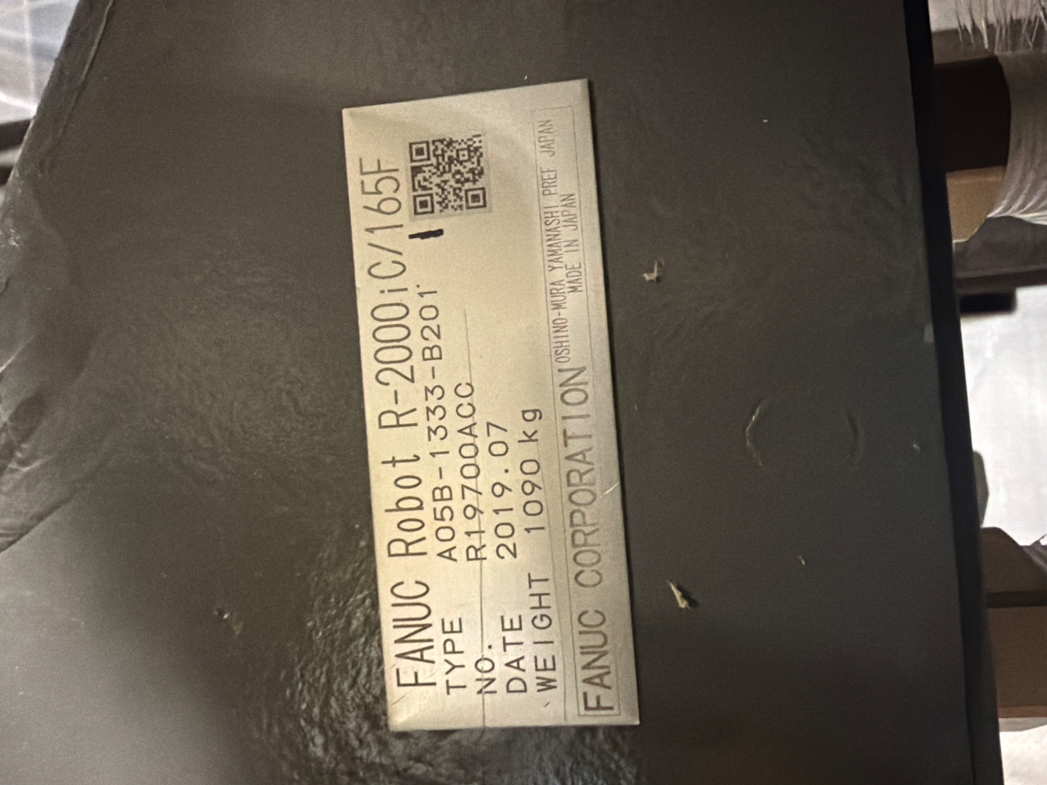 FANUC R‑2000iC/165F Complete with R‑30iB Plus Controller USED 6