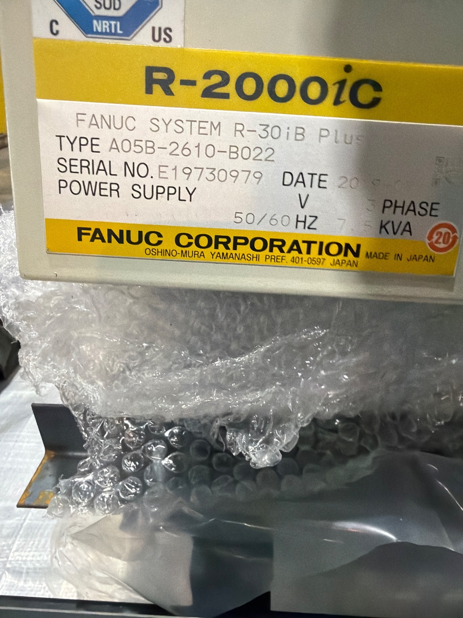 FANUC R‑2000iC/165F Complete with R‑30iB Plus Controller USED 12