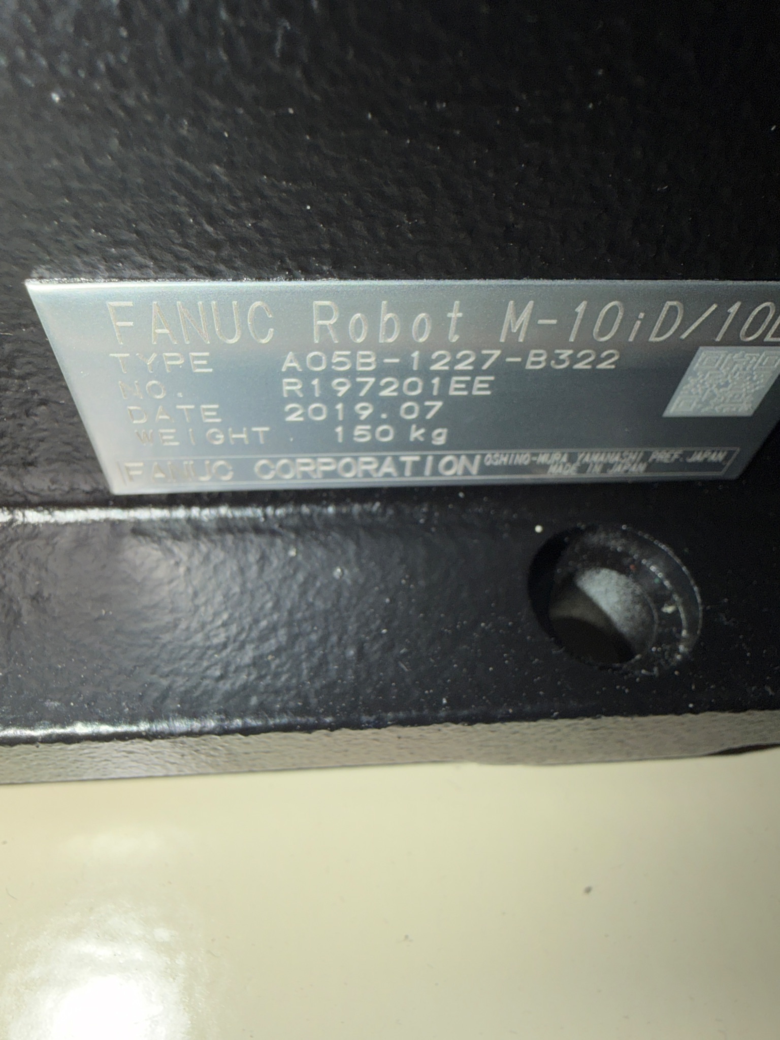 FANUC M‑10iD/10L Complete with R‑30iB Plus Controller USED 8