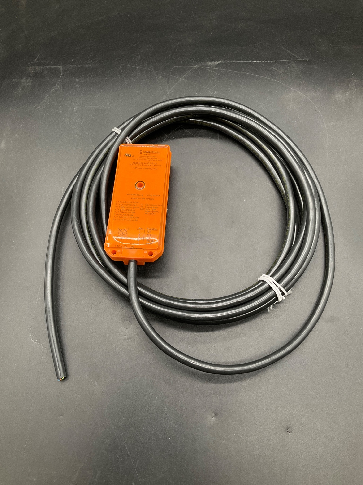 LUMBERG AUTOMATION ASB 8 5‑4‑331/5 M Sensor Actuator Box USED 0