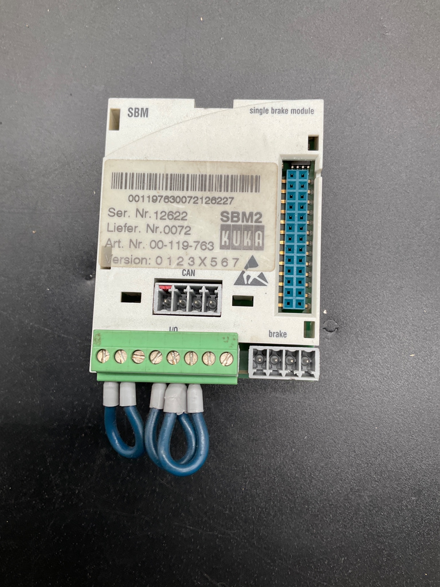 KUKA E93ZBBS Single Brake Module USED 0