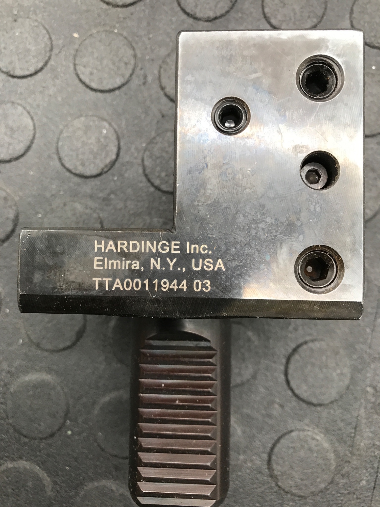 HARDINGE TTA001194403 Tool Holder Block USED 3