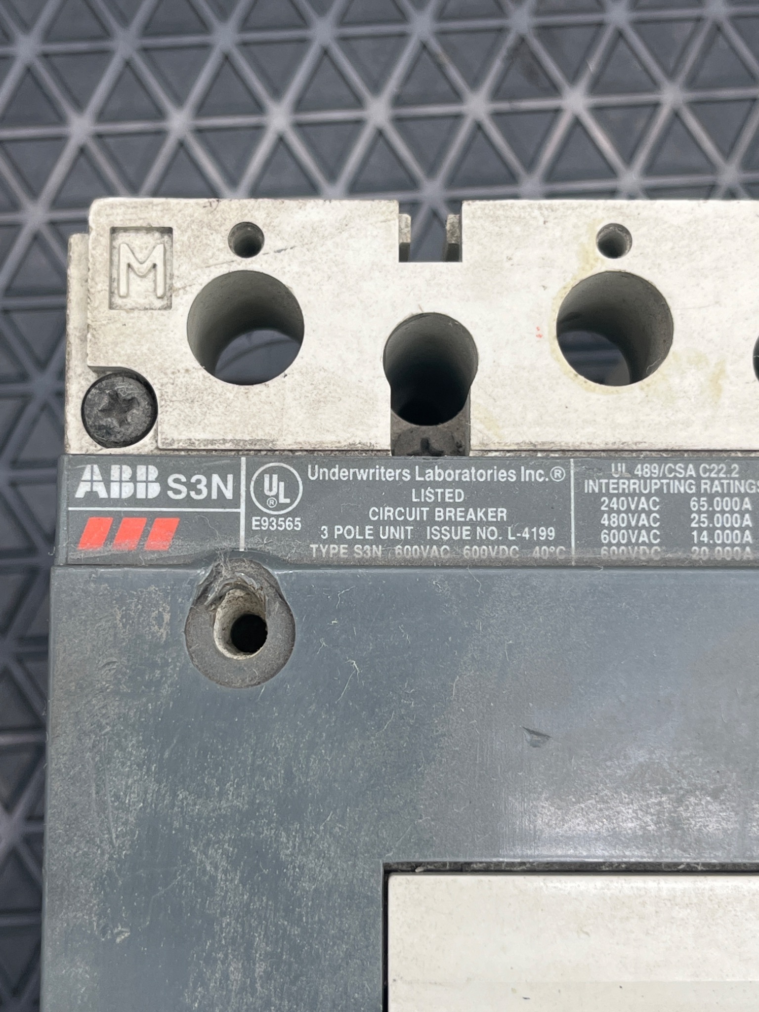 ABB S3N Molded Case Circuit Breaker USED 5
