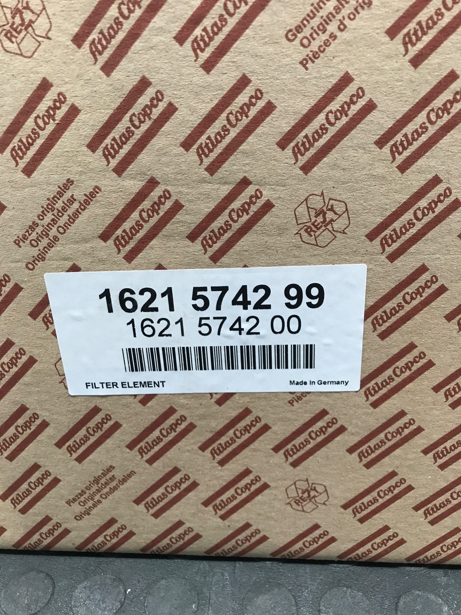 ATLAS COPCO 1621 5742 99 Air Filter Element NEW 1