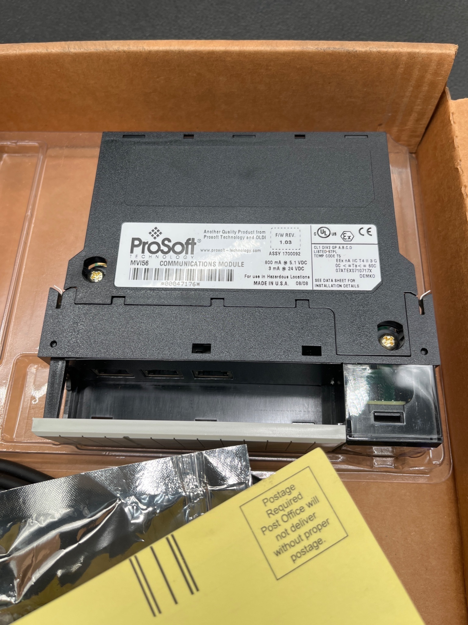 PROSOFT MVI56‑GSC General ASCII Serial Communication Module NEW 6