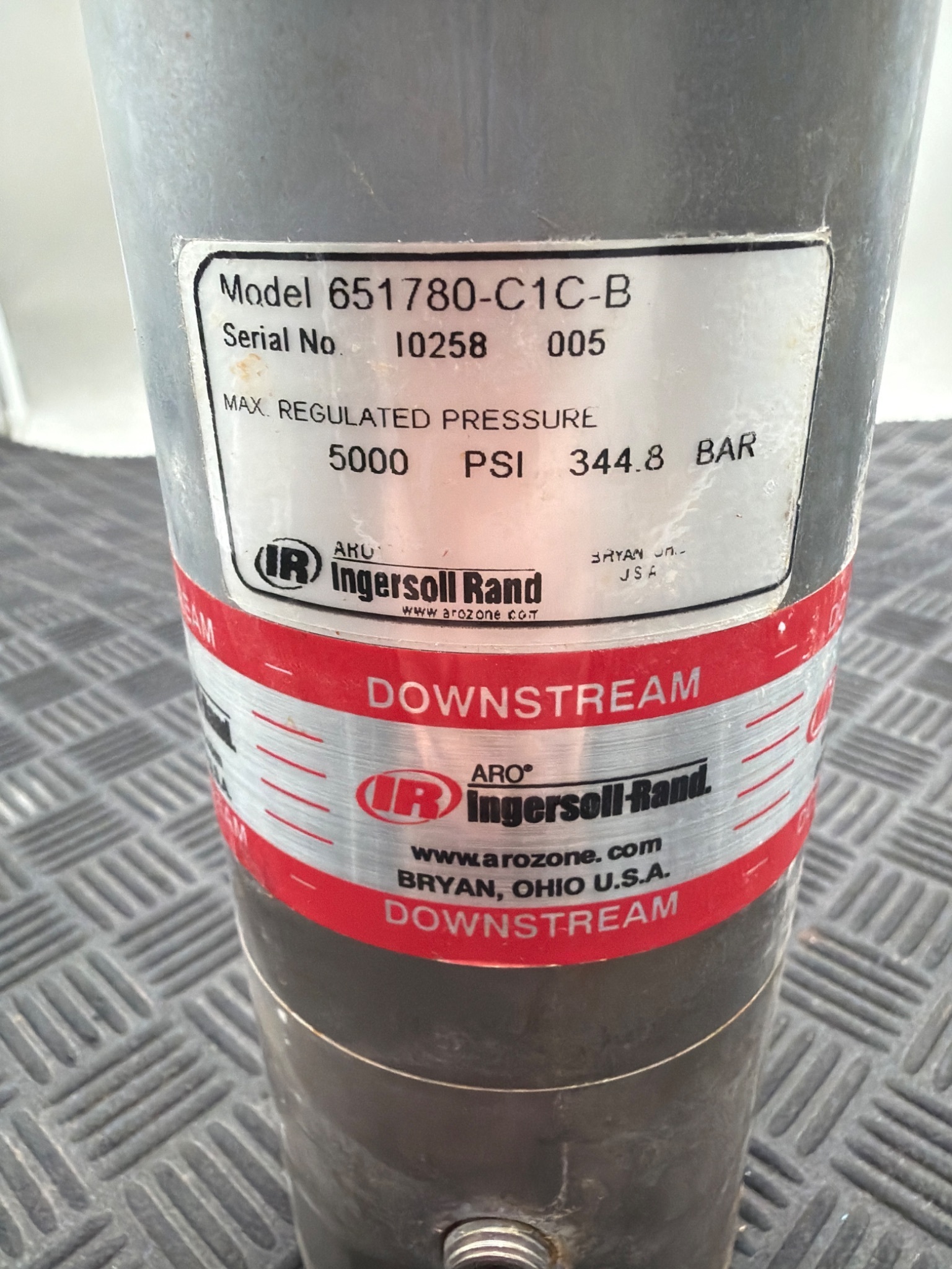 INGERSOLL RAND 651780‑C1C‑B High Pressure Regulator NEW 2