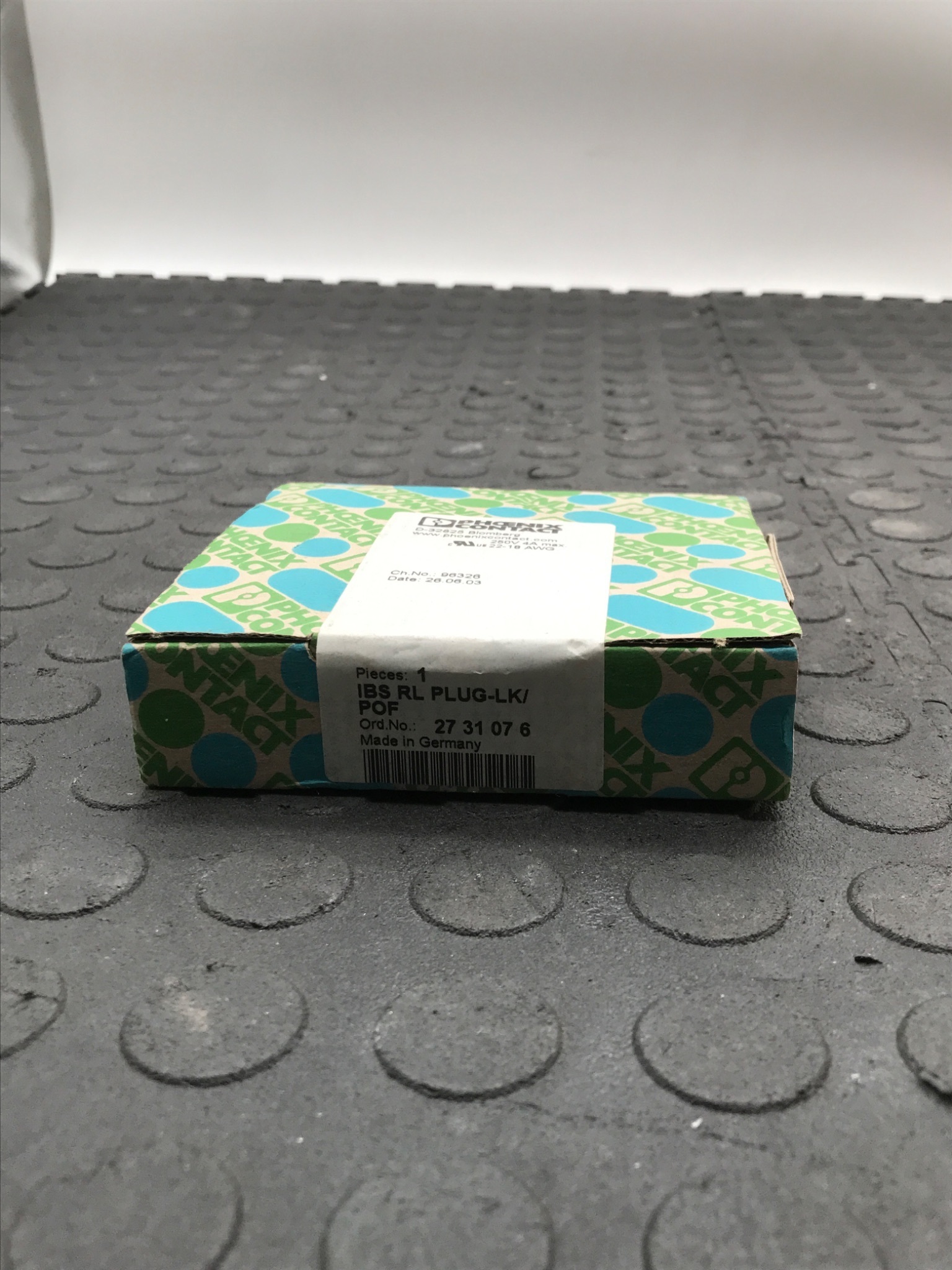PHOENIX CONTACT IBS RL PLUG‑LK/POF INTERBUS Fiber Optic Plug NEW 1