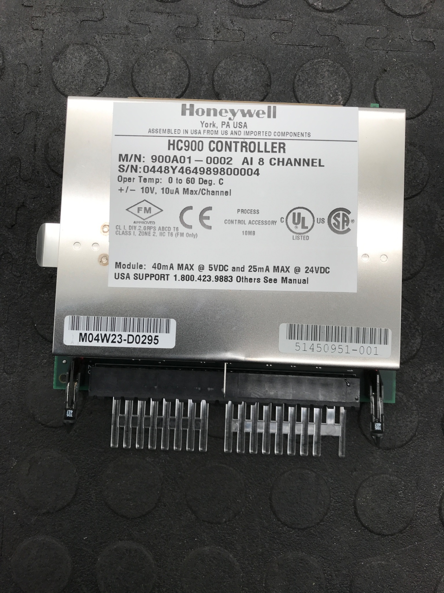 HONEYWELL 900A01-0002 HC900 Analog Input 8 Channel Module NEW 0