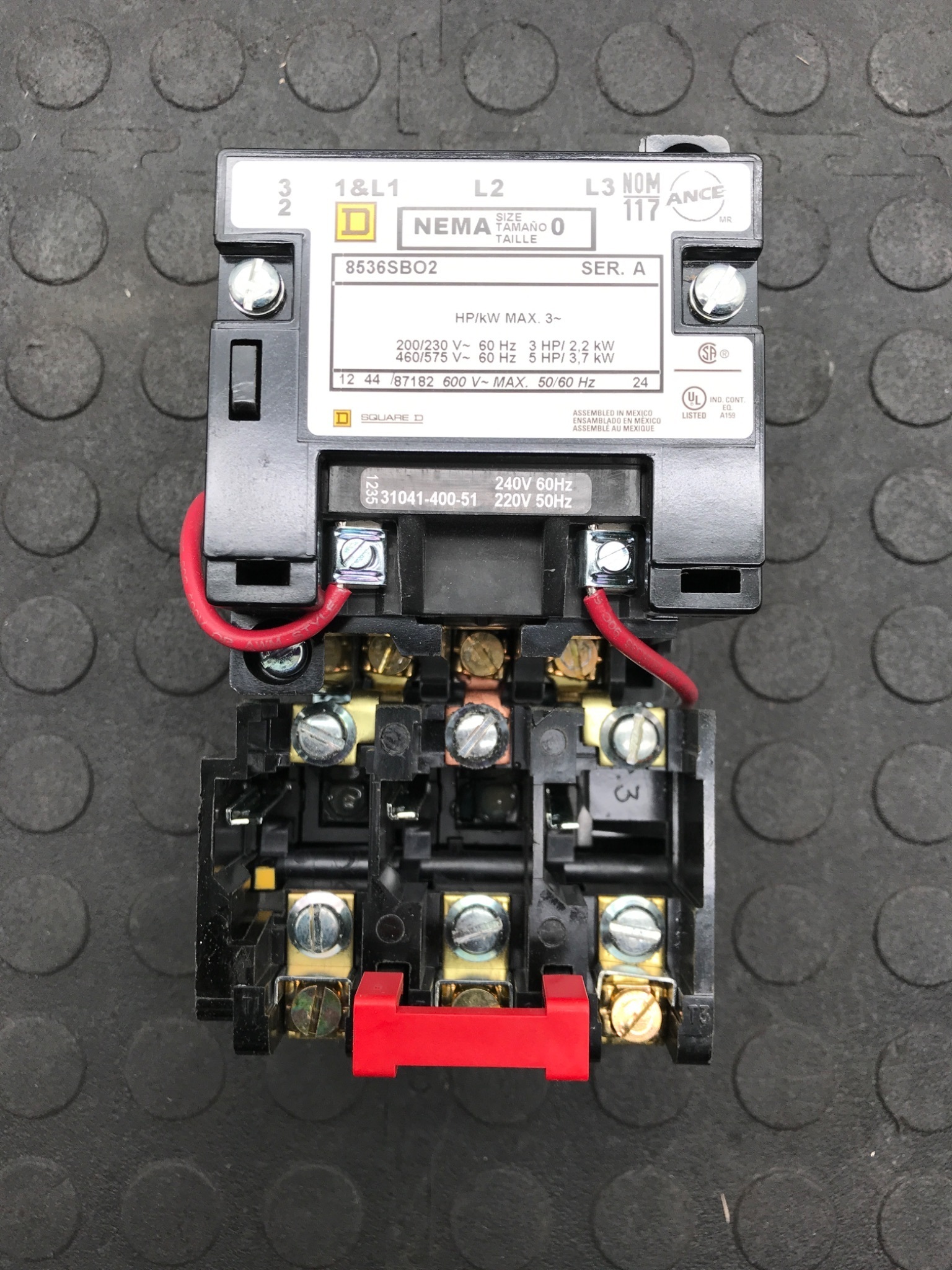 SQUARE D 8536SBO2 Motor Starter Contactor USED 2