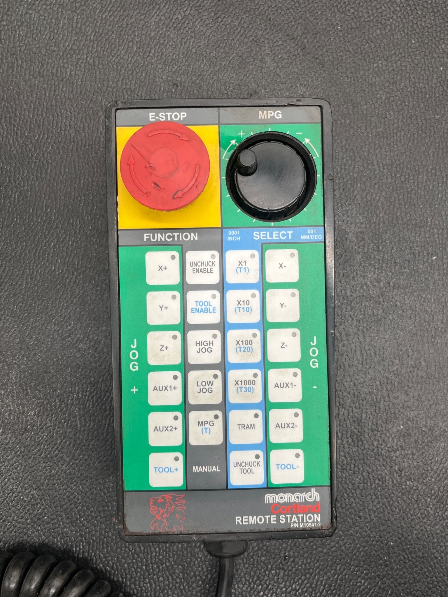 MONARCH CORTLAND M10547‑2 Remote Station MPG Pendant USED 0