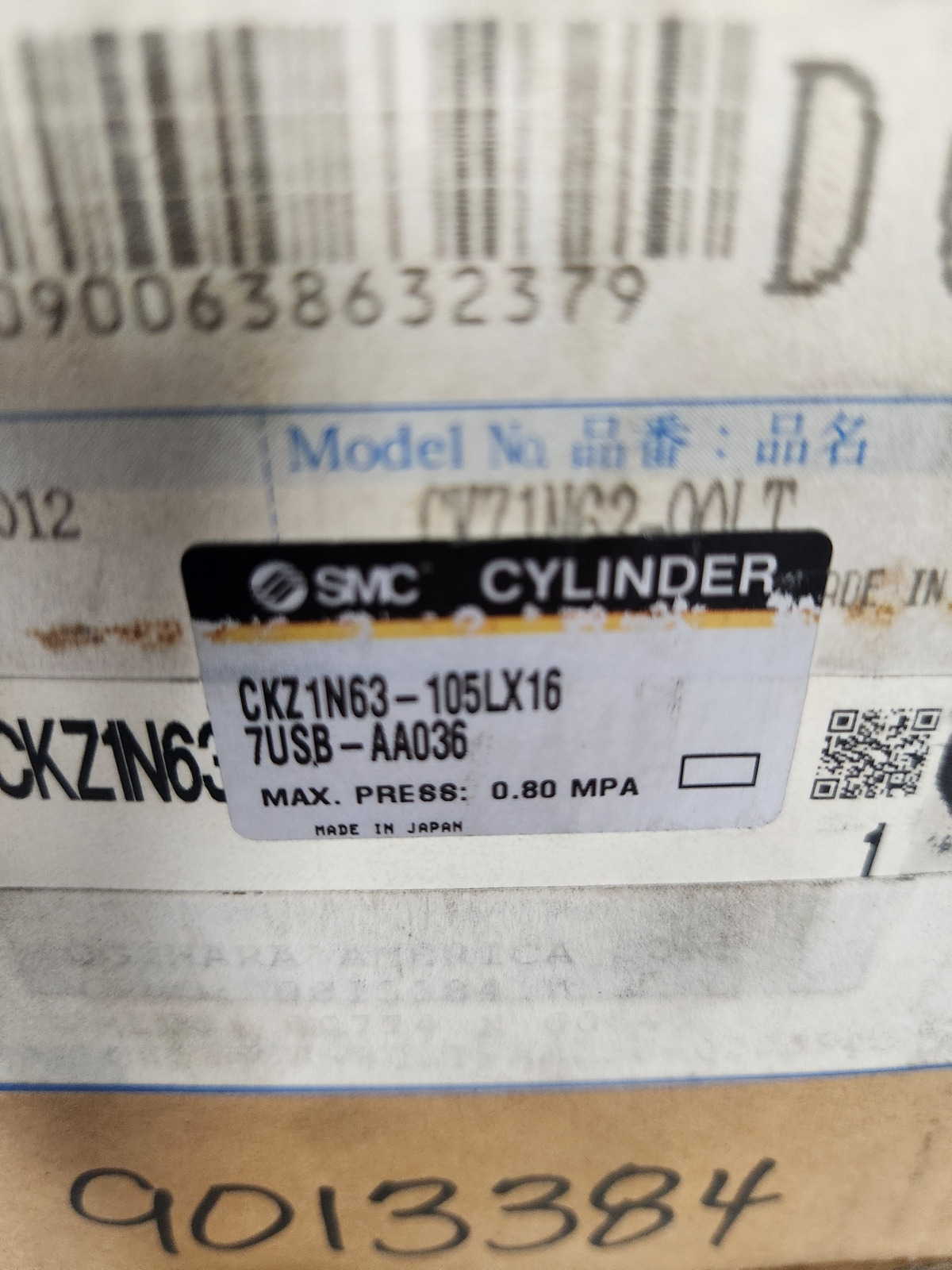 SMC CKZ1N63‑105LX167USB‑AA036 Slim Line Power Clamp NEW 1