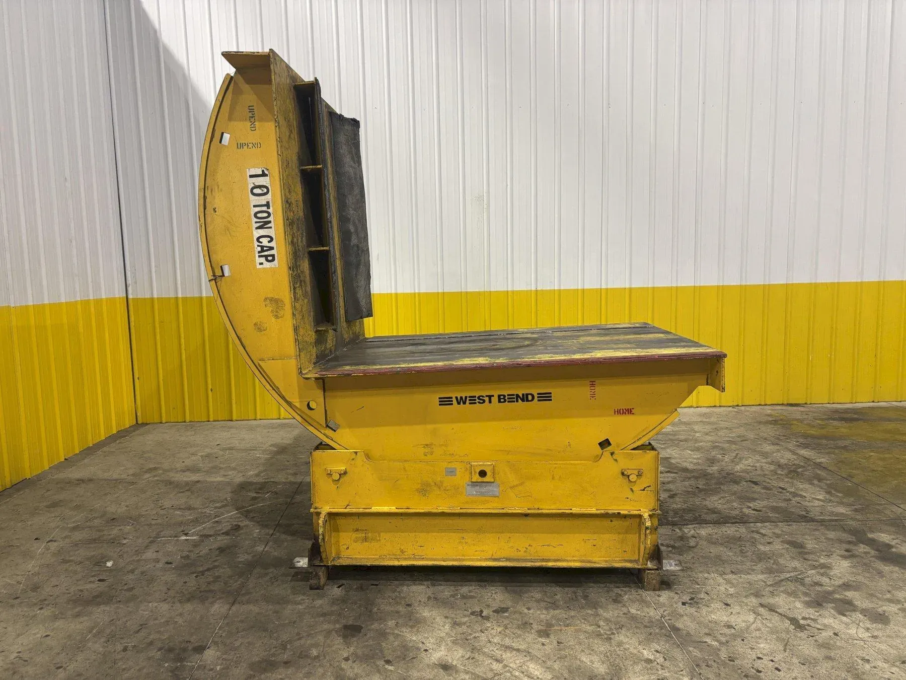 20,000 lbs x 60” WEST BEND #CR2000 MOTORIZED COIL UPENDER FLIP ROTATOR USED 1