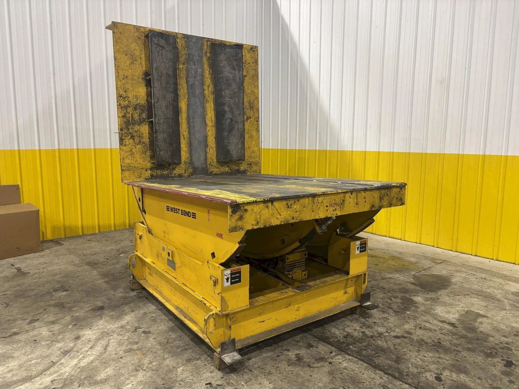 20,000 lbs x 60” WEST BEND #CR2000 MOTORIZED COIL UPENDER FLIP ROTATOR USED 0