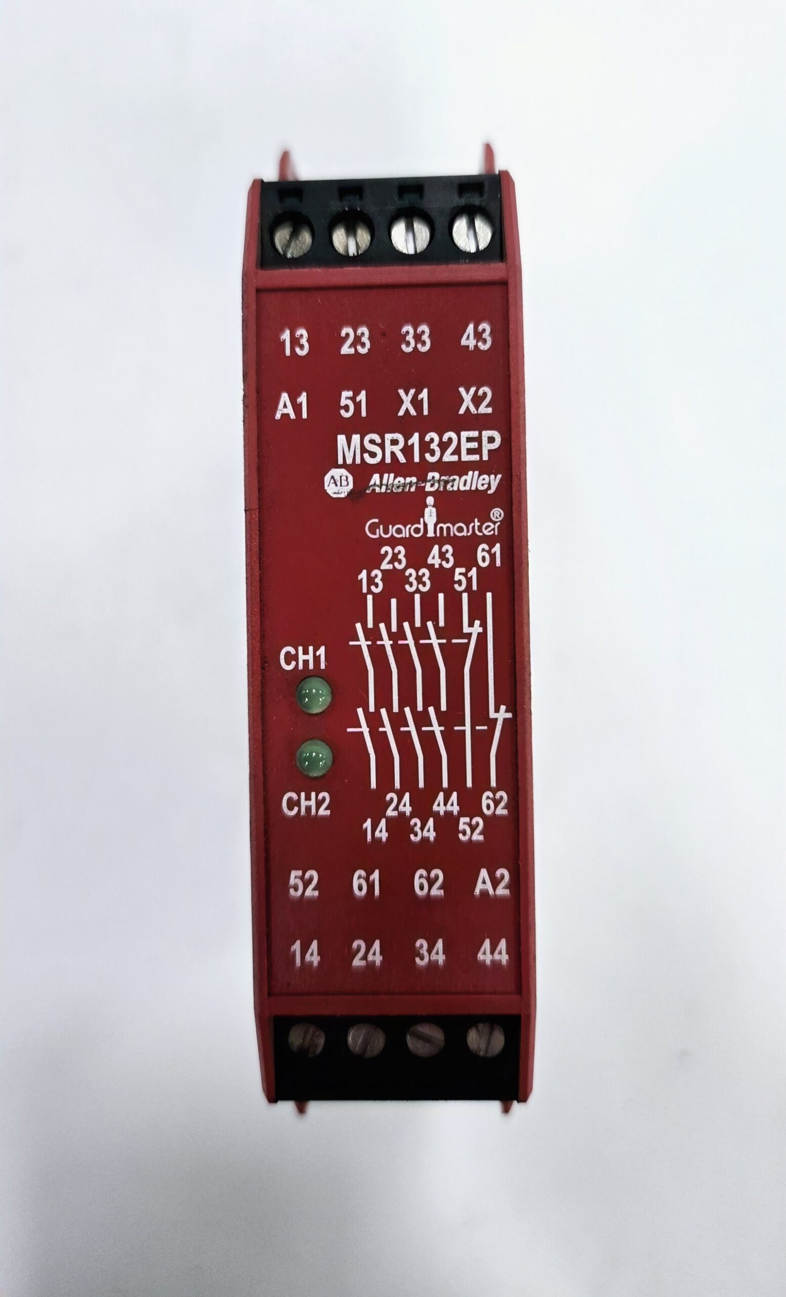 ALLEN‑BRADLEY 440R‑E23097 Guardmaster MSR132EP Safety Relay USED 1