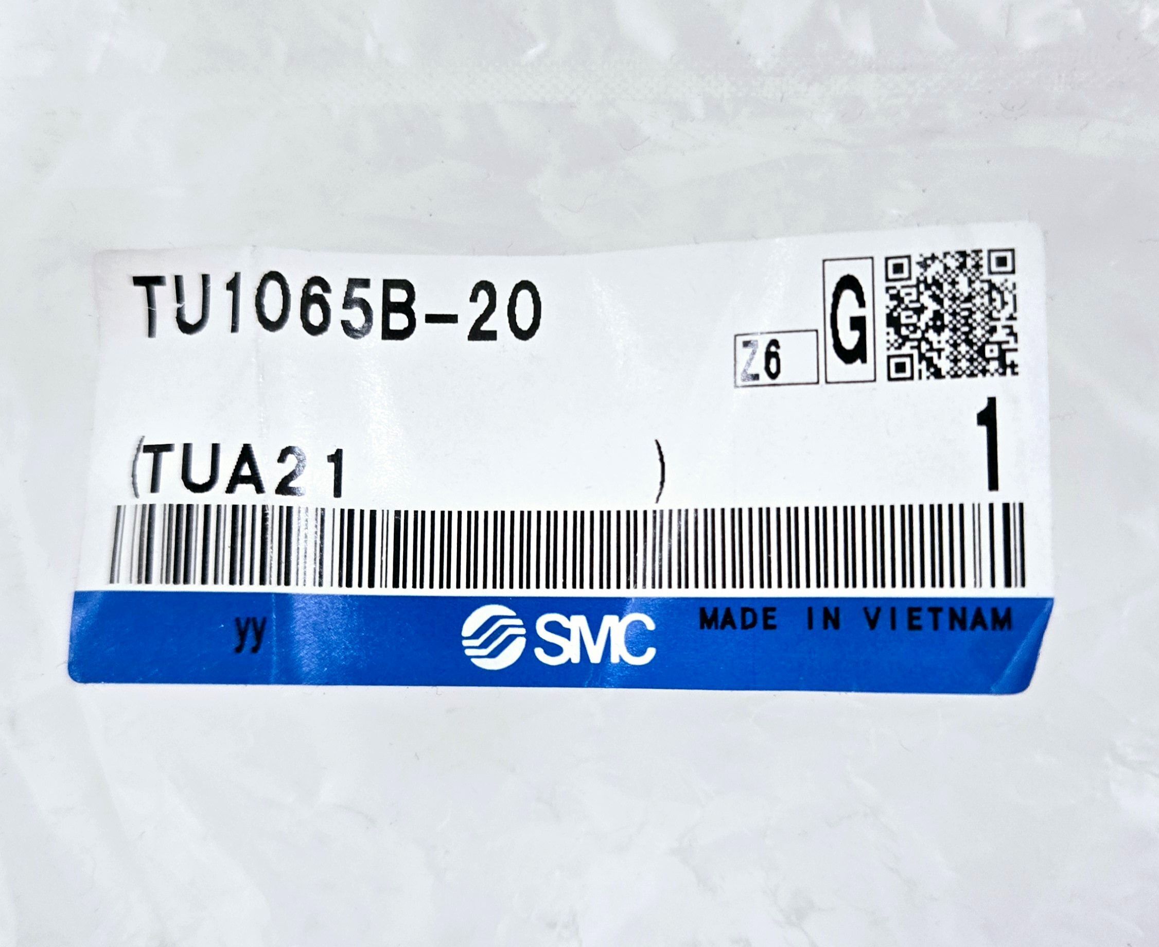 SMC TU1065B‑20 Pneumatic Tubing 10 mm x 6.5 mm 20 m Black NEW 1