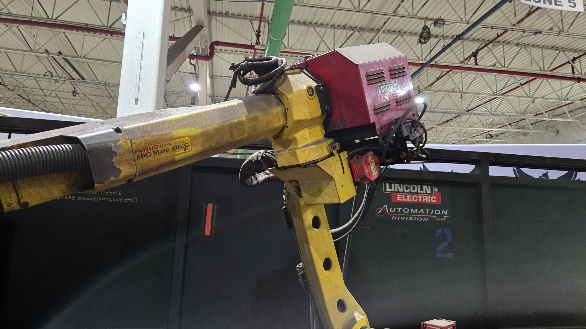 Lincoln Electric SYSTEM 30 Weld Cell w/ Fanuc Robot and Controls USED - AS IS 8