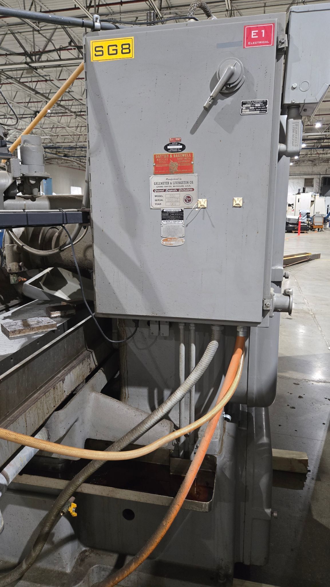 GALLMEYER & LIVINGSTON 550 RECIPORCATING SURFACE GRINDER USED 9