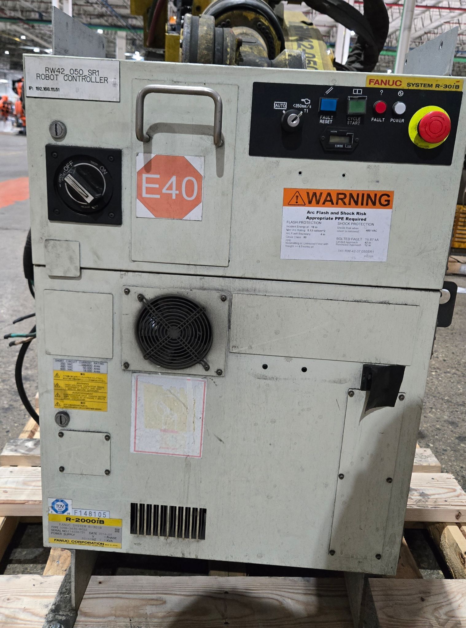 FANUC R-2000iB/210F w/ R-30iB Controls USED - Missing Teach Pendant 9