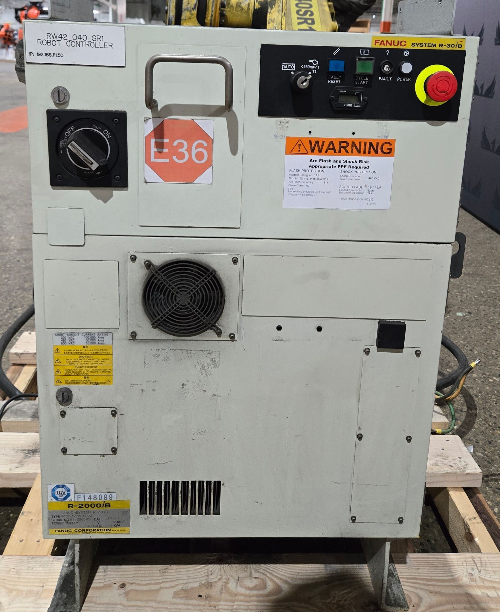 FANUC R-2000iB/210F w/ R-30iB Controls USED - Missing Teach Pendant 7