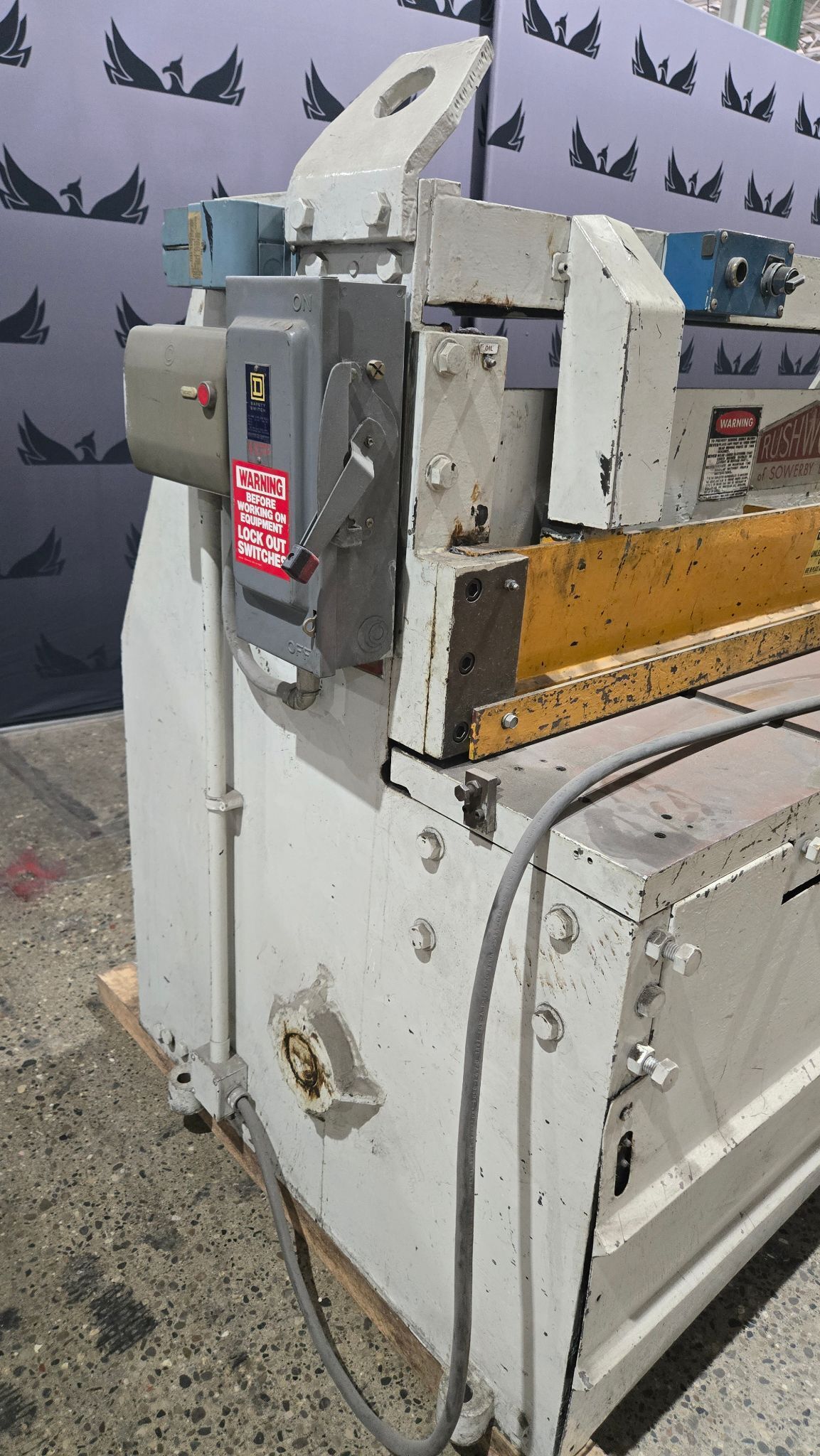 MORGAN RUSHWORTH 46″ x 1/8″ Sheet Metal Shear USED 1