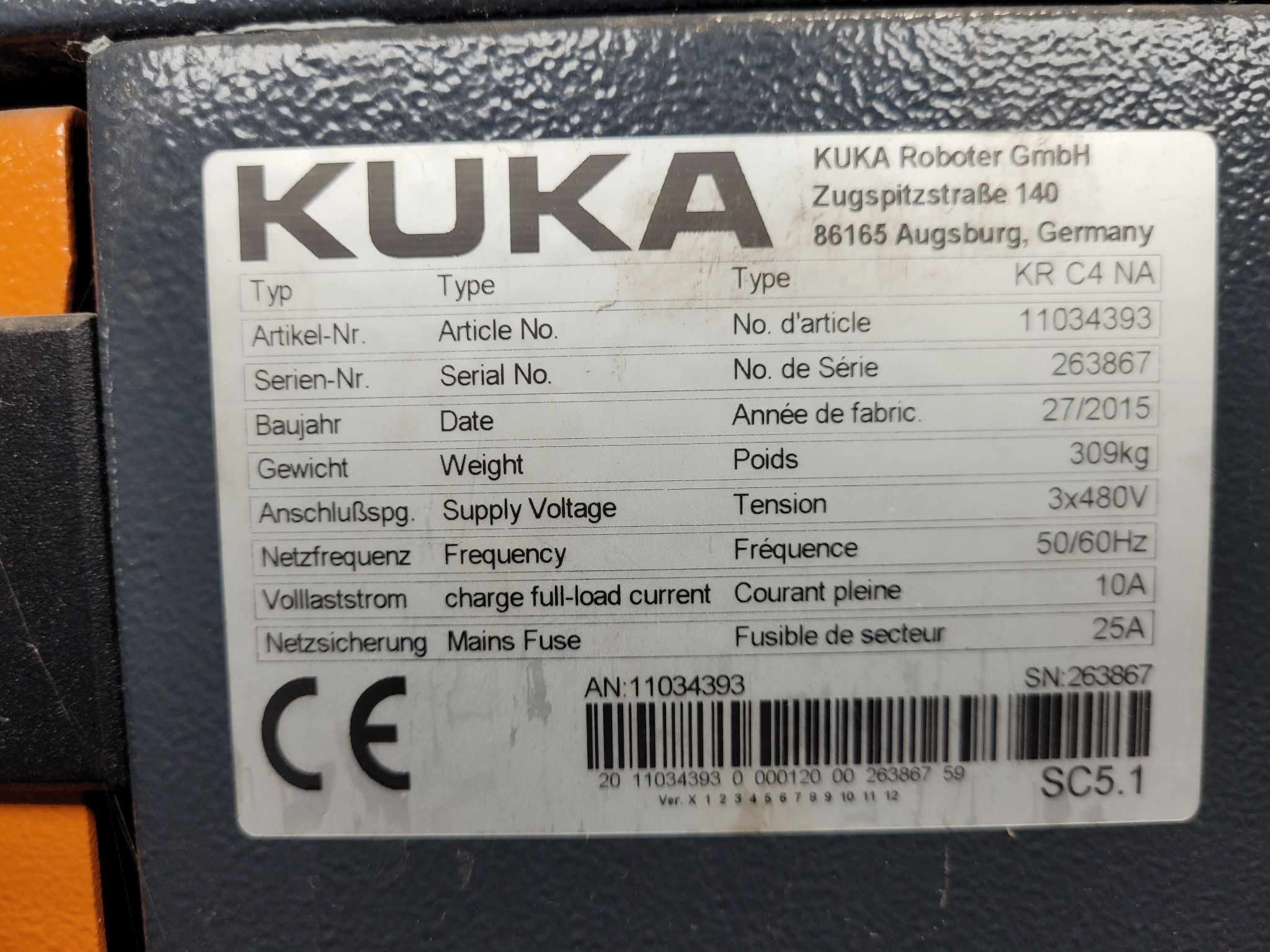 KUKA KR16 L6-2 w/ KR C4 Controls Lincoln R550 Weld Package & TT3A Reamer NEW 13