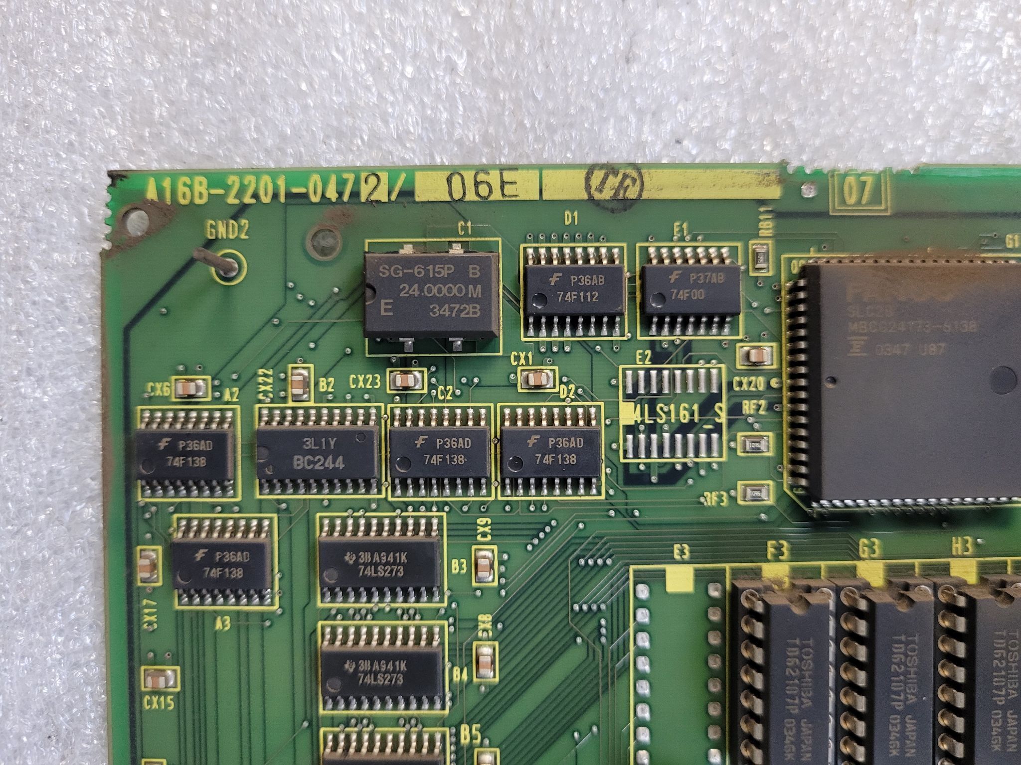 FANUC A16B-2201-0472 /06E CNC Control I/O Interface PCB Board USED 3
