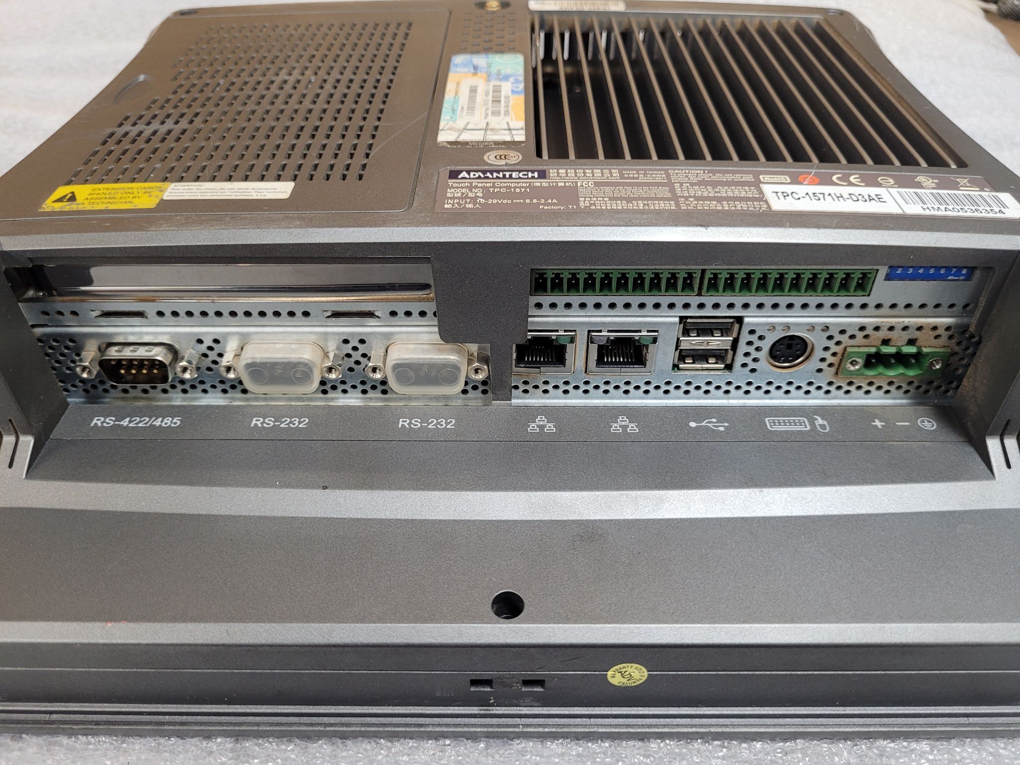 ADVANTECH TPC-1571H-D3AE 15" Touch Panel Computer USED 2