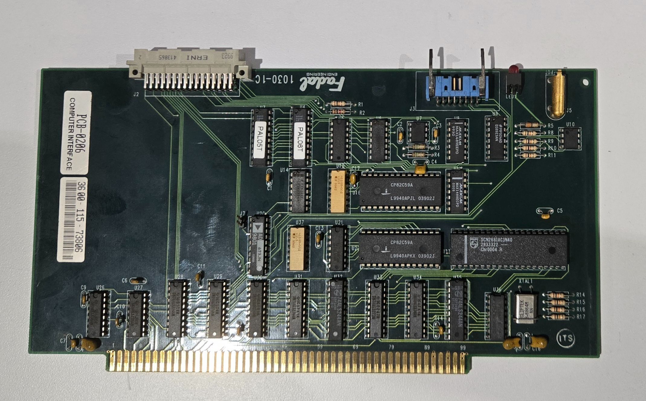 FADAL PCB‑0206 1030‑1C Computer Interface Board USED 2