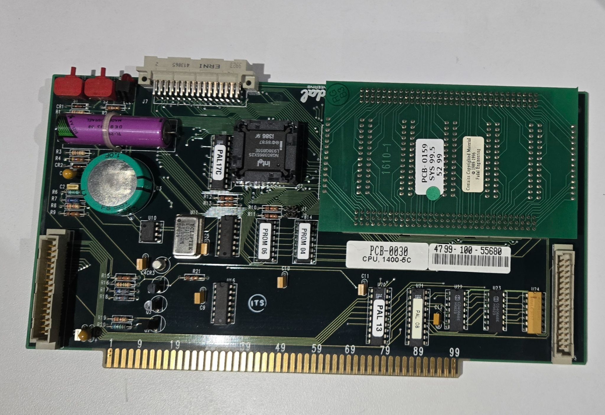 FADAL PCB‑0030 / PCB‑0159 CPU Board USED 0