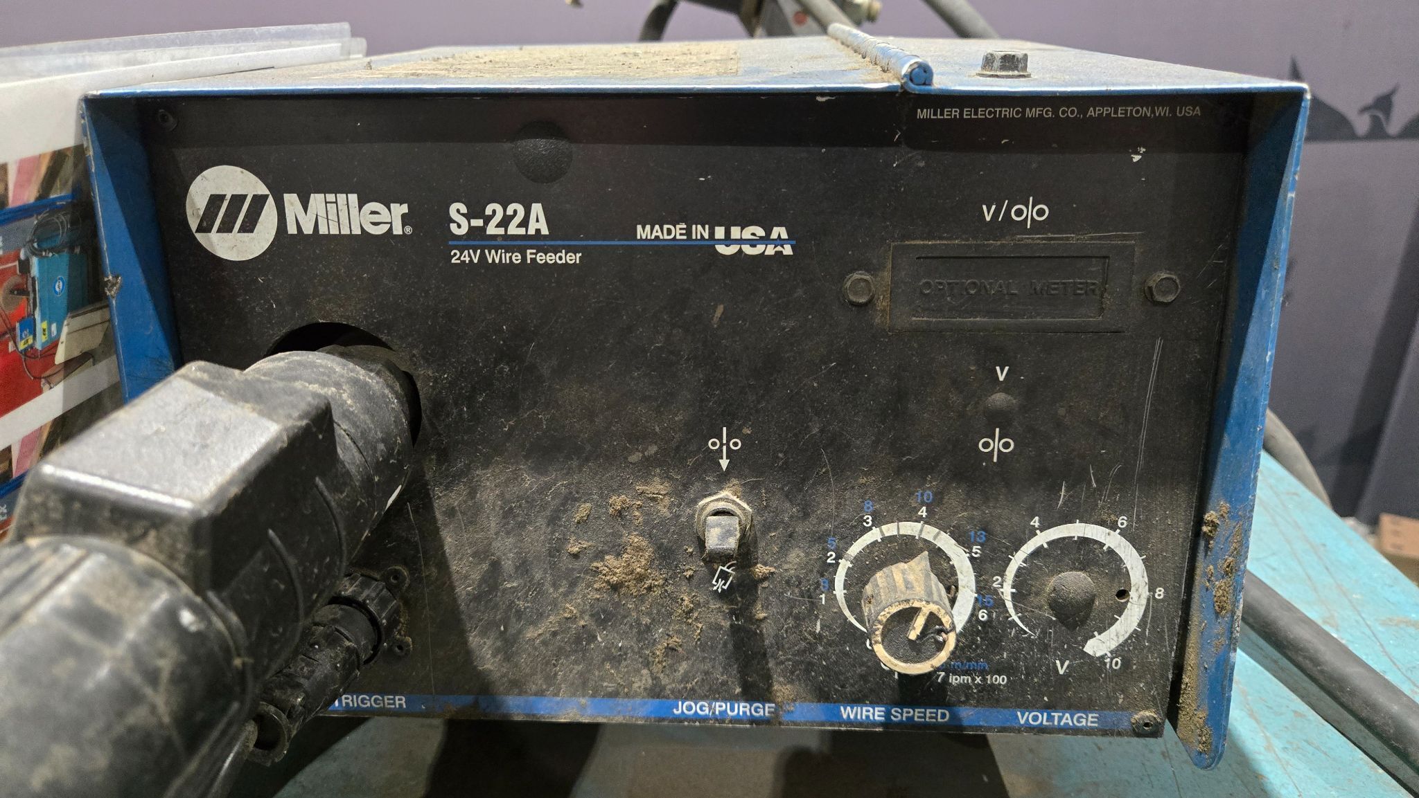 MILLER DELTAWELD 450 Welding Power Source with S‑22A Wire Feeder USED 7