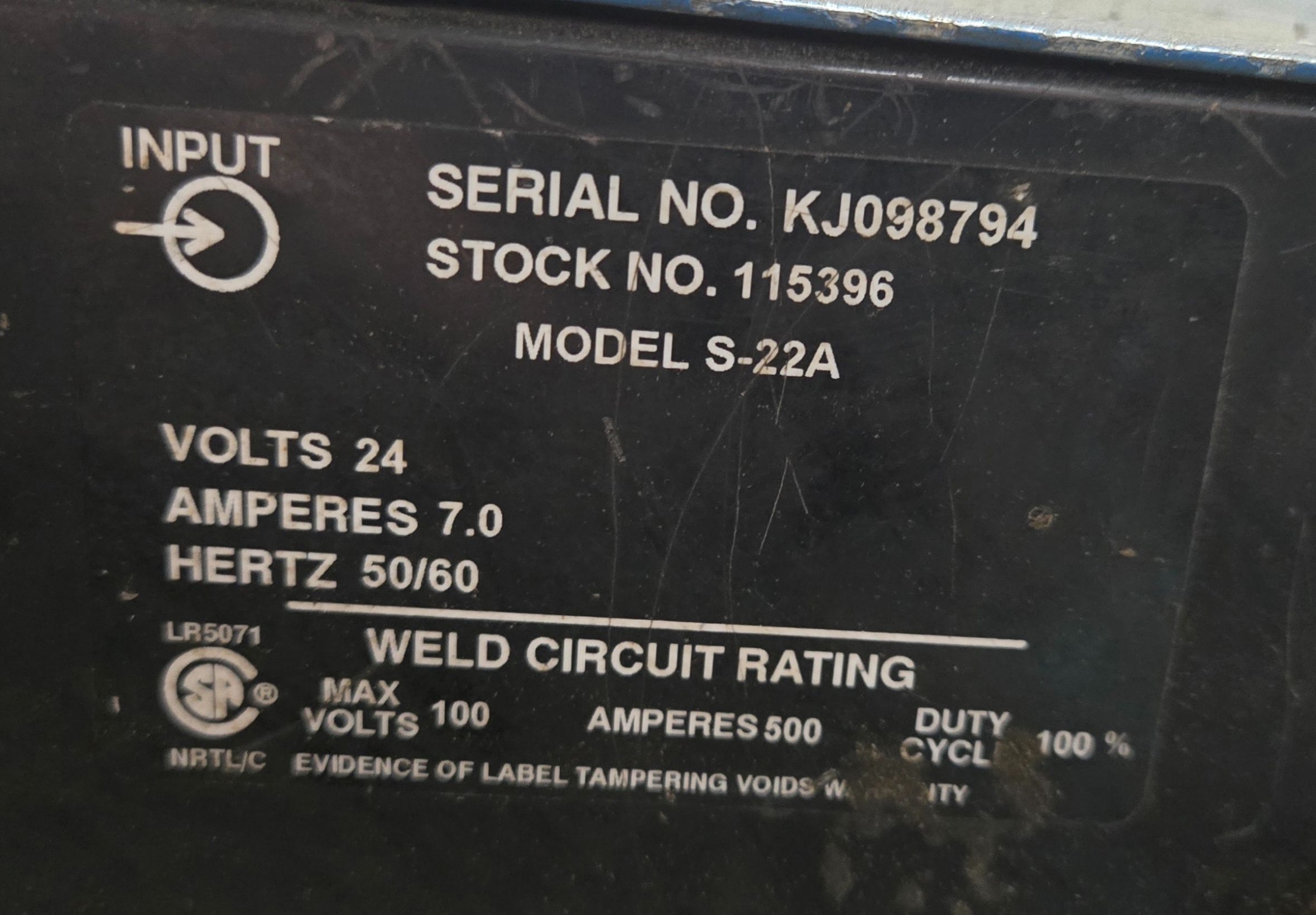 MILLER DELTAWELD 450 Welding Power Source with S‑22A Wire Feeder USED 8