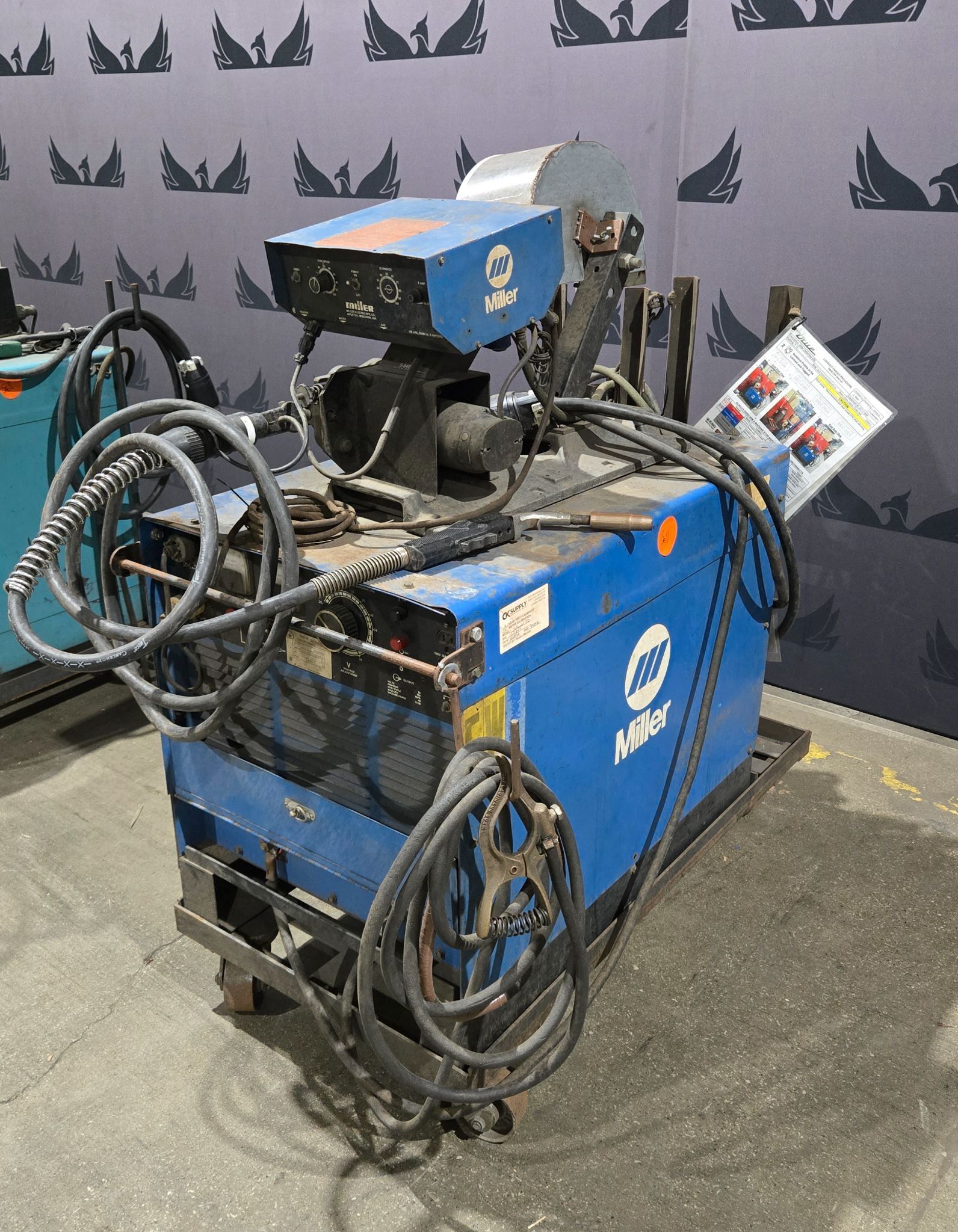 MILLER DELTAWELD 450 Welding Power Source w/ MILLERMATIC S‑54E Wire Feeder USED 2