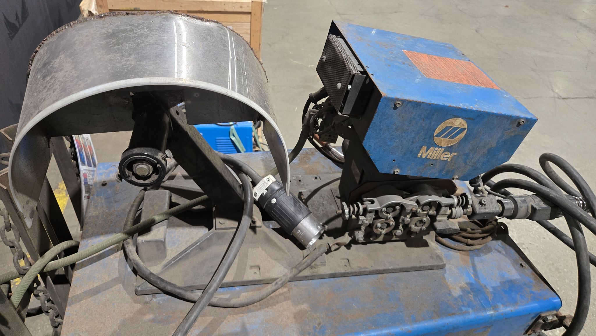 MILLER DELTAWELD 450 Welding Power Source w/ MILLERMATIC S‑54E Wire Feeder USED 9