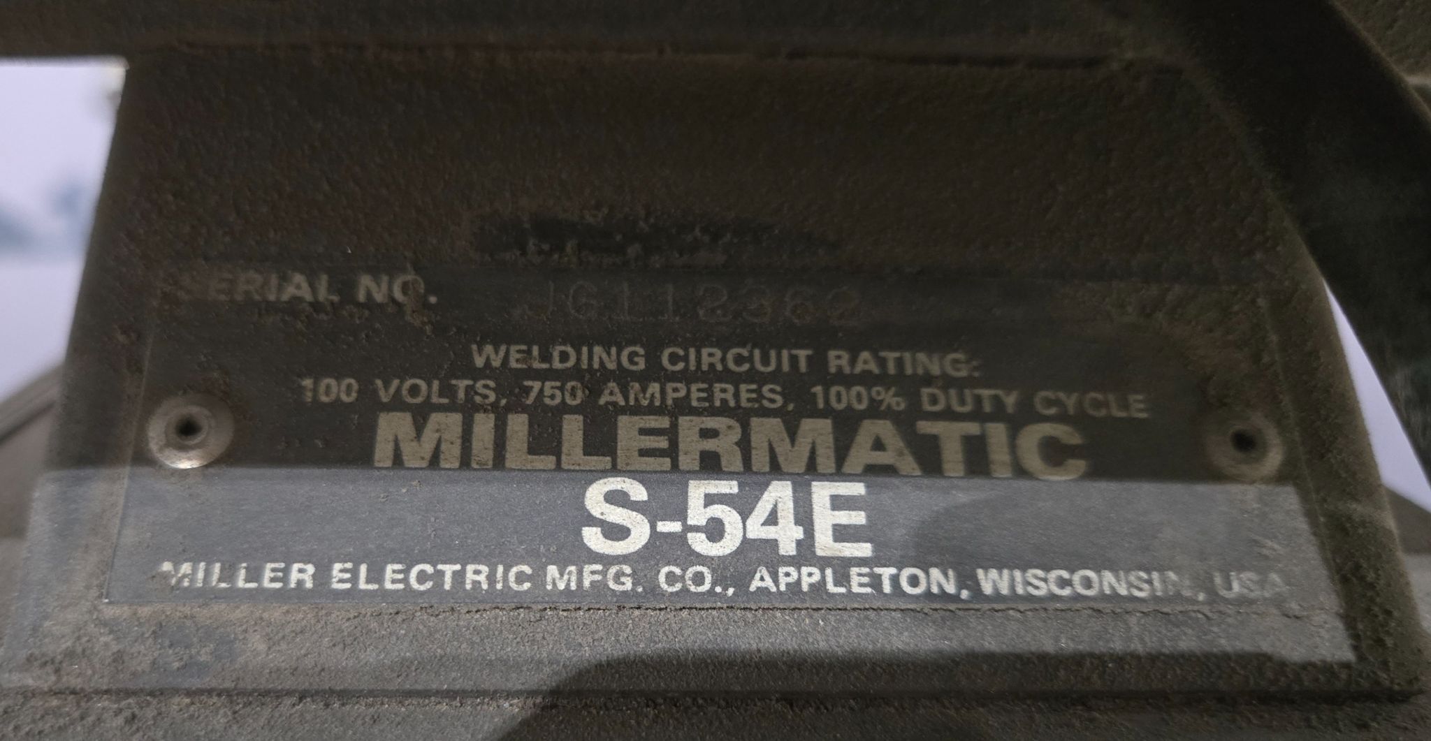 MILLER DELTAWELD 450 Welding Power Source w/ MILLERMATIC S‑54E Wire Feeder USED 10