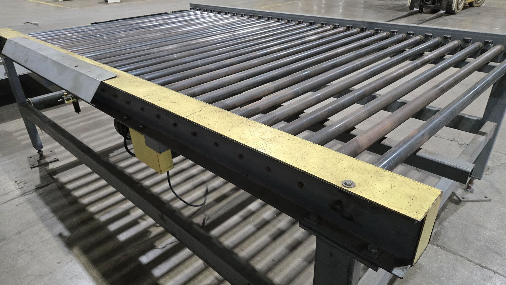 Powered Roller Conveyor 65" Wide x 112" Long with Dayton Motor USED 1