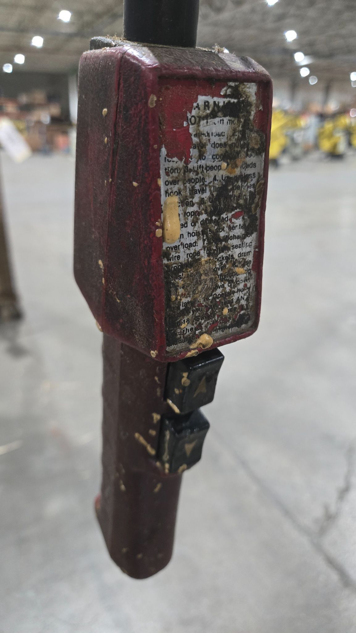 DAYTON 9K601B Electric Chain Hoist 1/2 Ton USED 2
