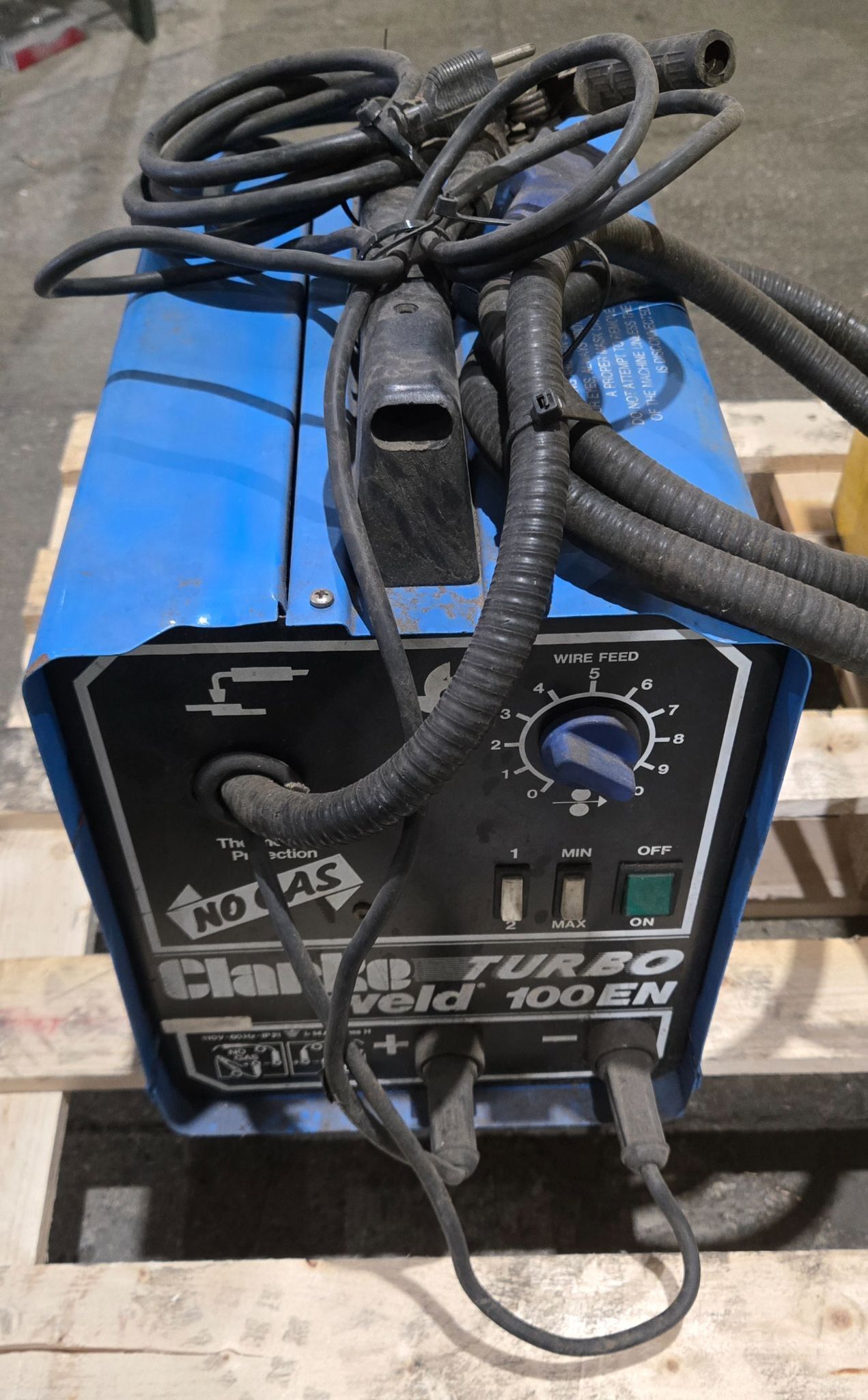 CLARKE TURBO WELD 100EN MIG WELDER USED 0