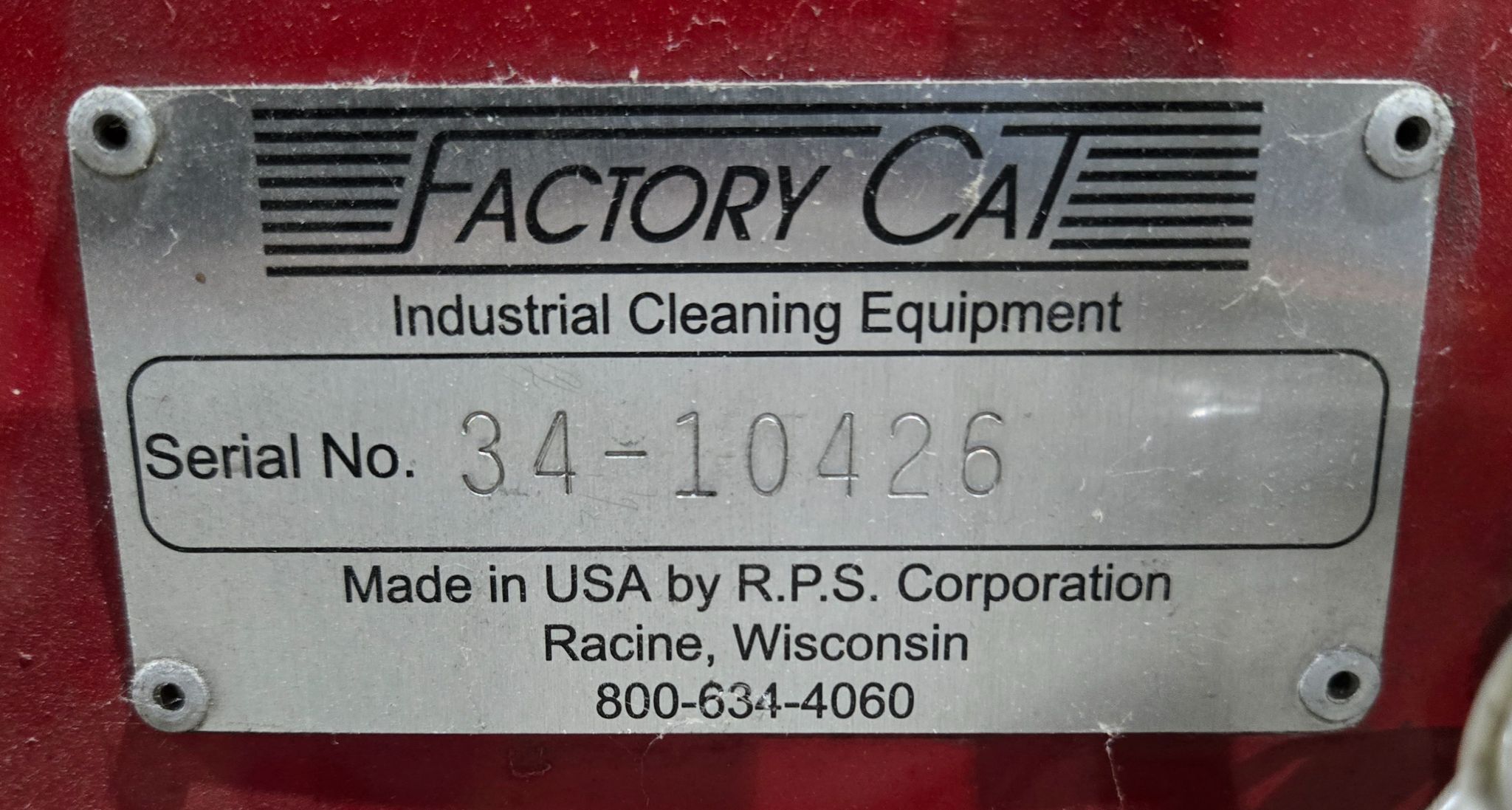 FACTORY CAT 34 Industrial Floor Sweeper USED 6
